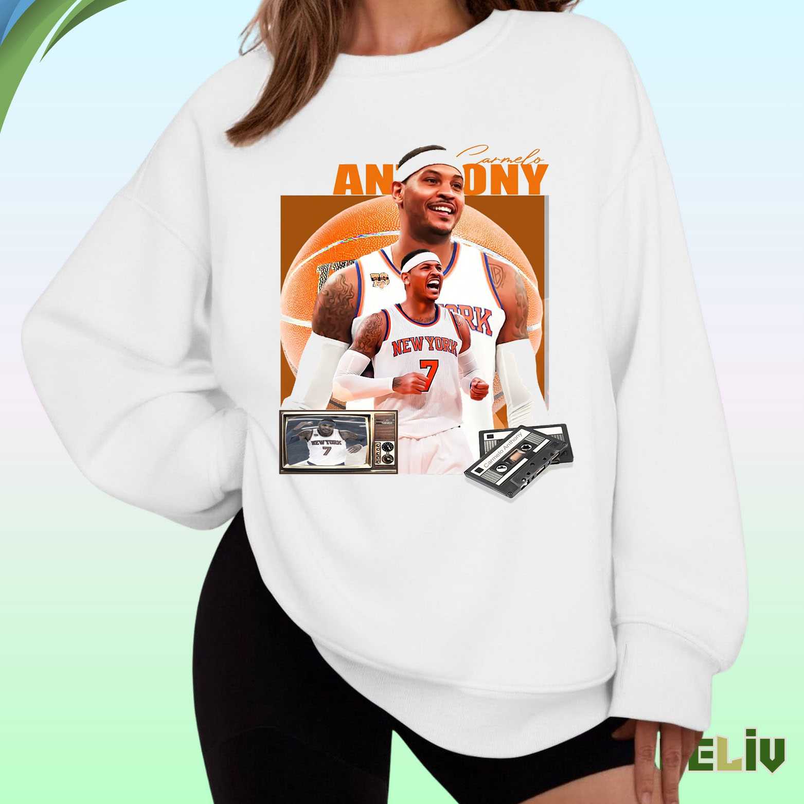 Carmelo Anthony Vintage Knicks Sweatshirt