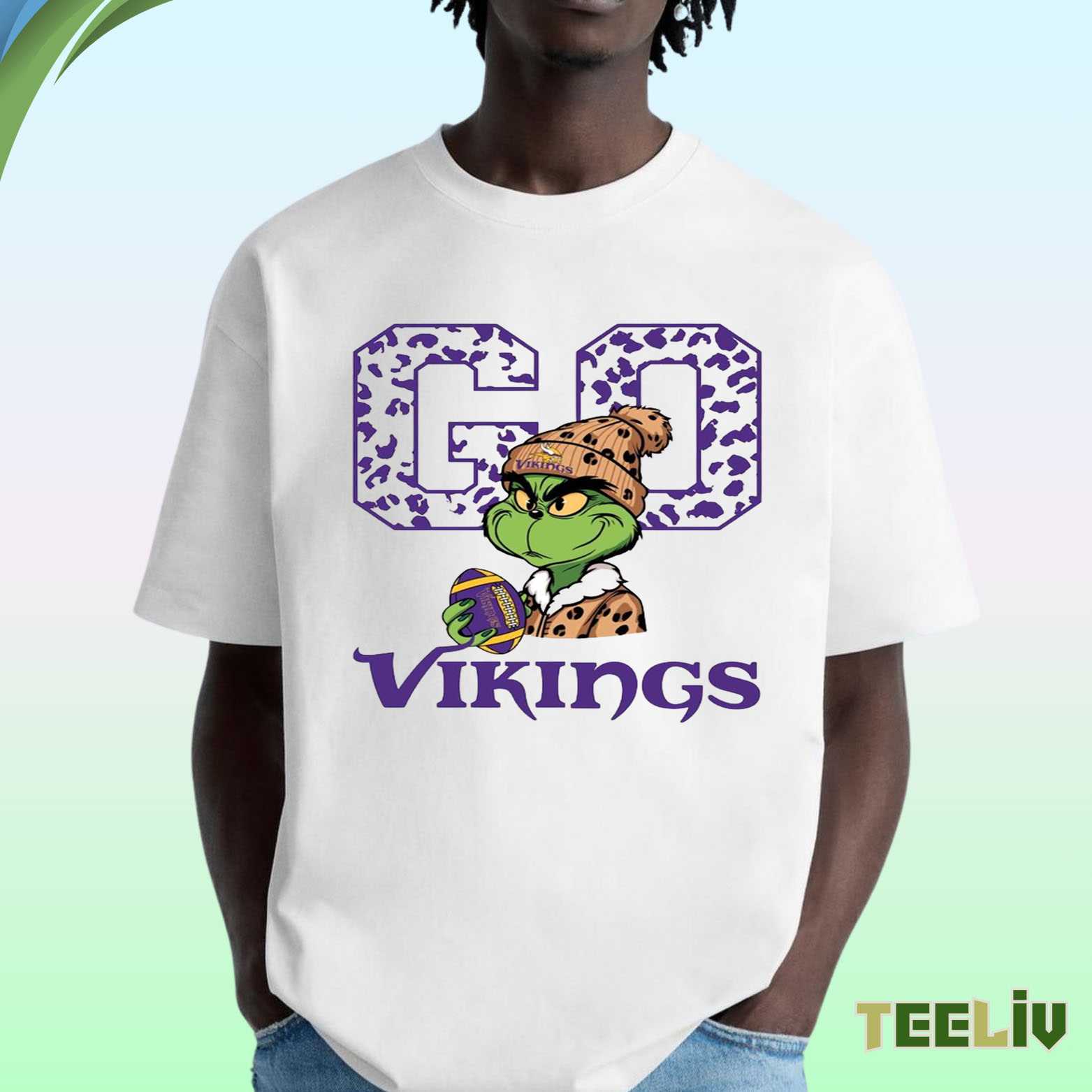 Minnesota Vikings Grinch T Shirt - Go Vikings