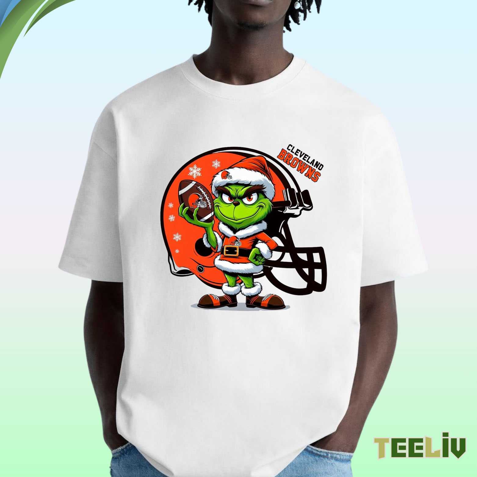 Cleveland Browns Grinch T Shirt - Christmas Fan Merch