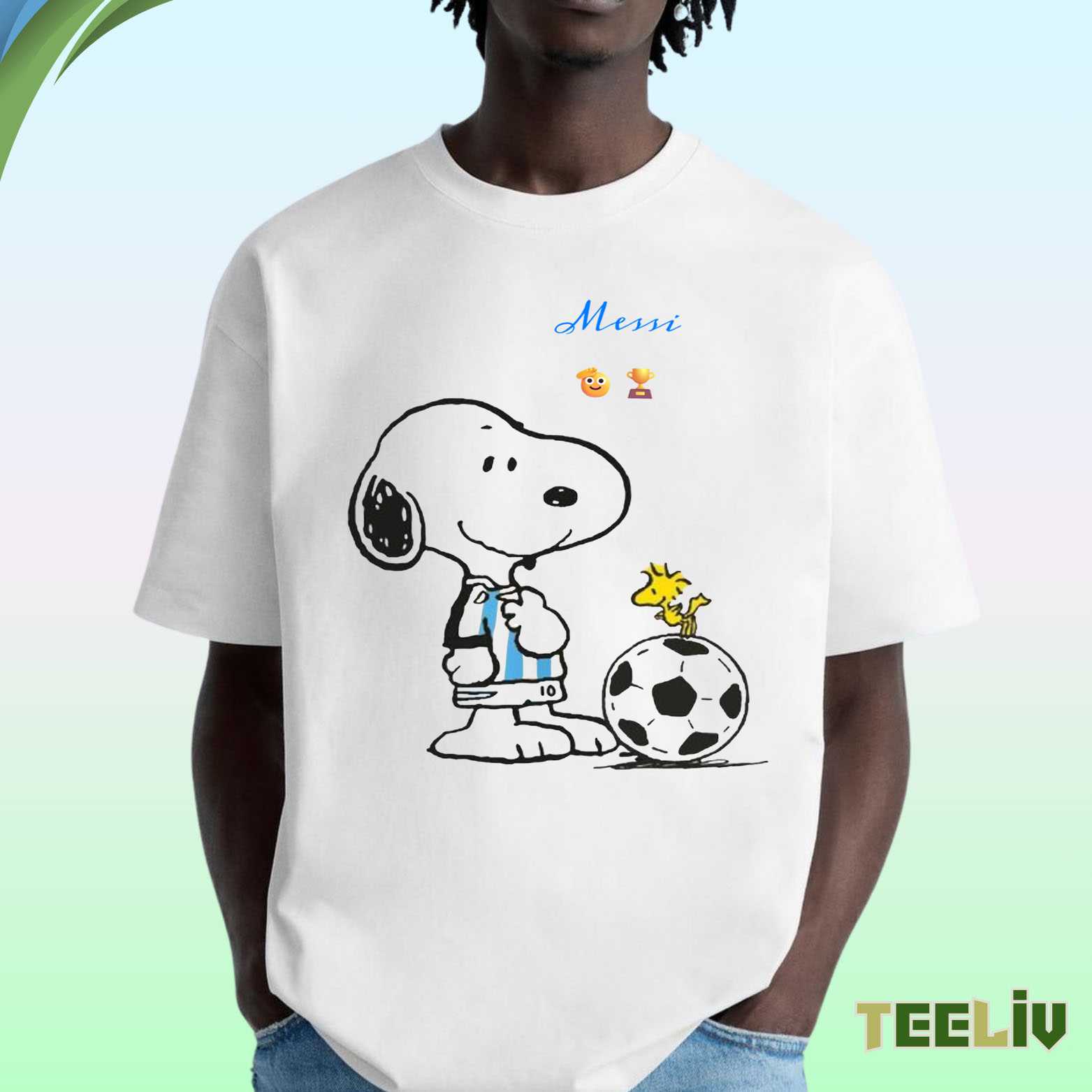 Snoopy And Messi T Shirt - Soccer Fan Merch