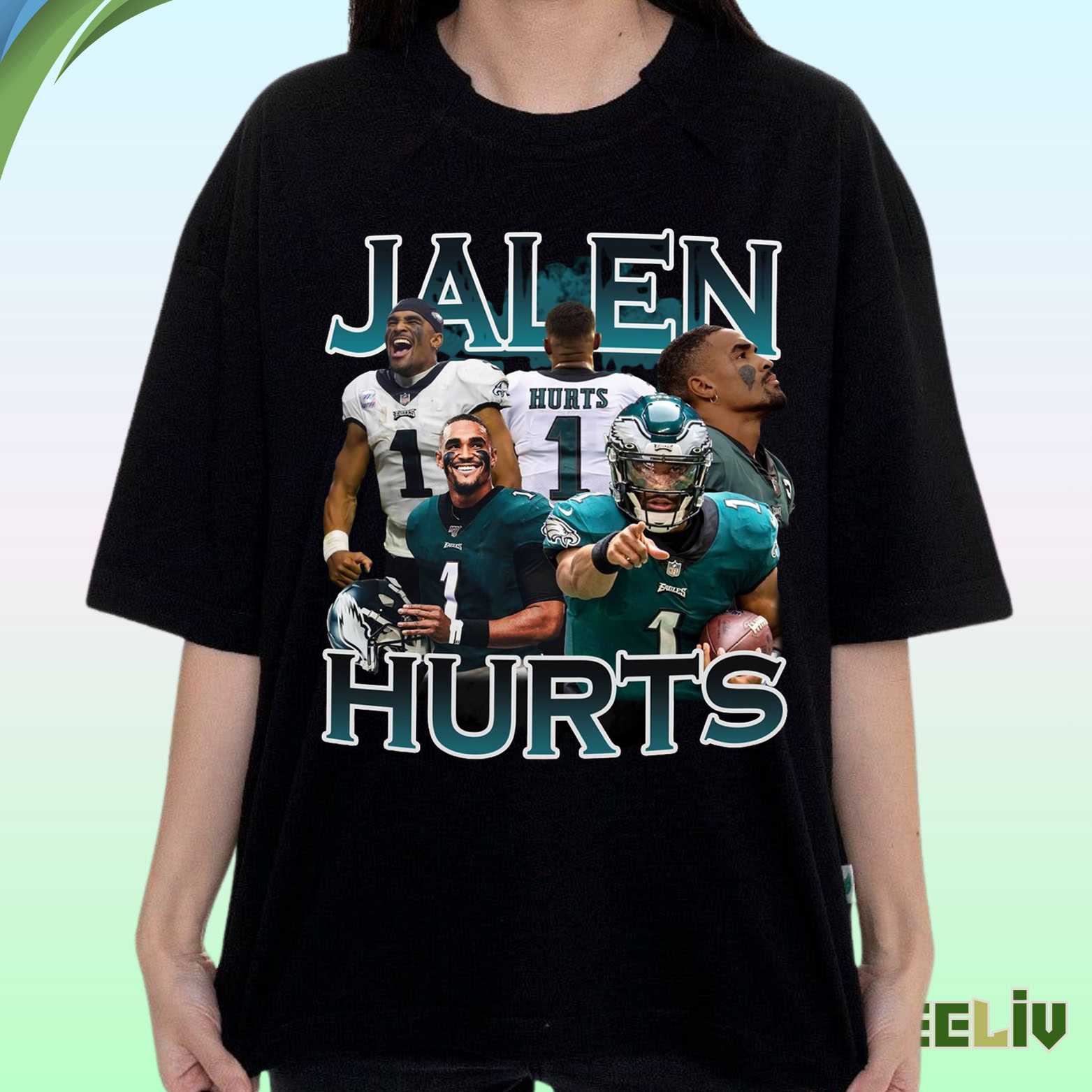 Jalen Hurts Vintage T Shirt - Philadelphia Eagles Merch