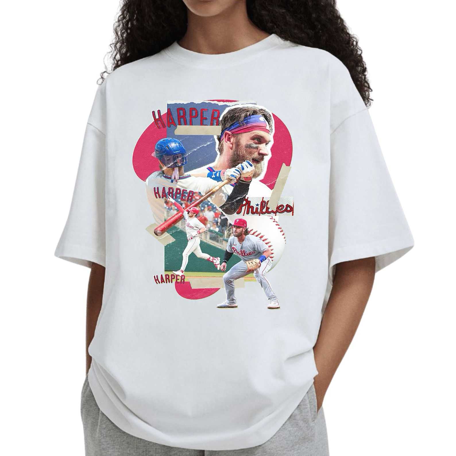 Bryce Harper Collage - Phillies Power Hitter T Shirt