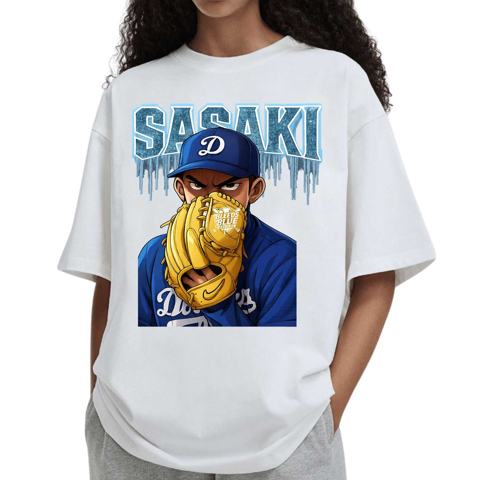 Sasaki Anime Pitcher - Dodger Ice Graphic T Shirt