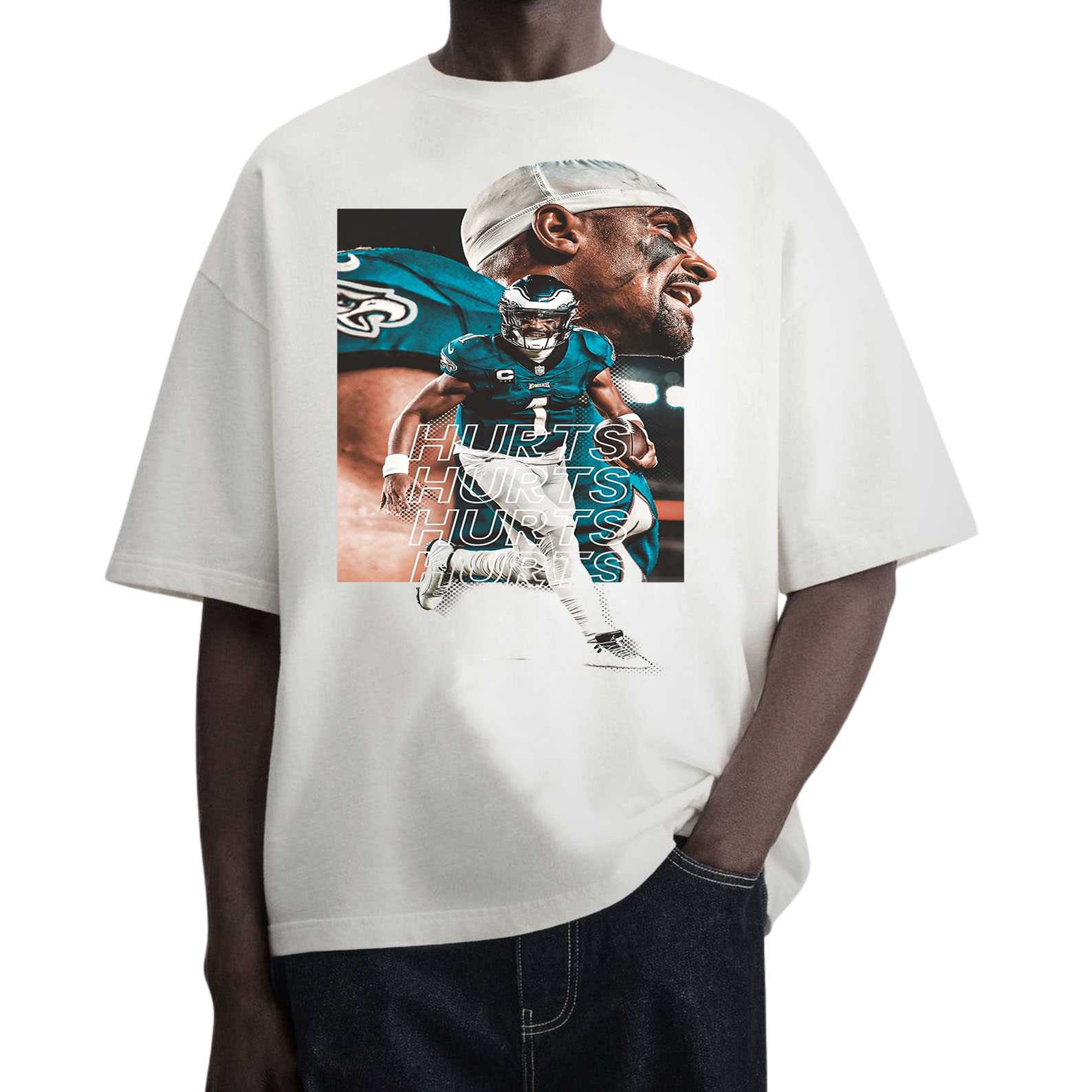Jalen Hurts Action - Eagles Mvp Graphic T Shirt