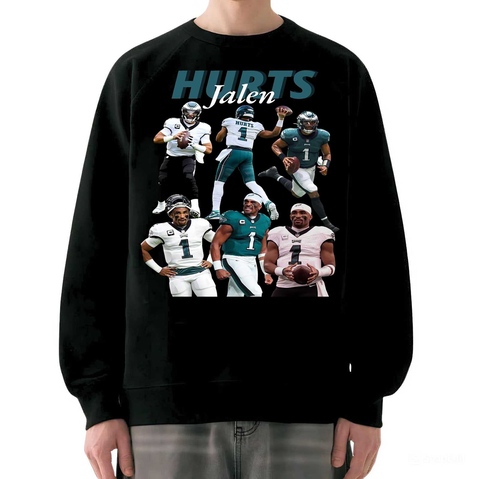 Jalen Hurts Era Tee - Eagles Career Collage Sweatshirt
