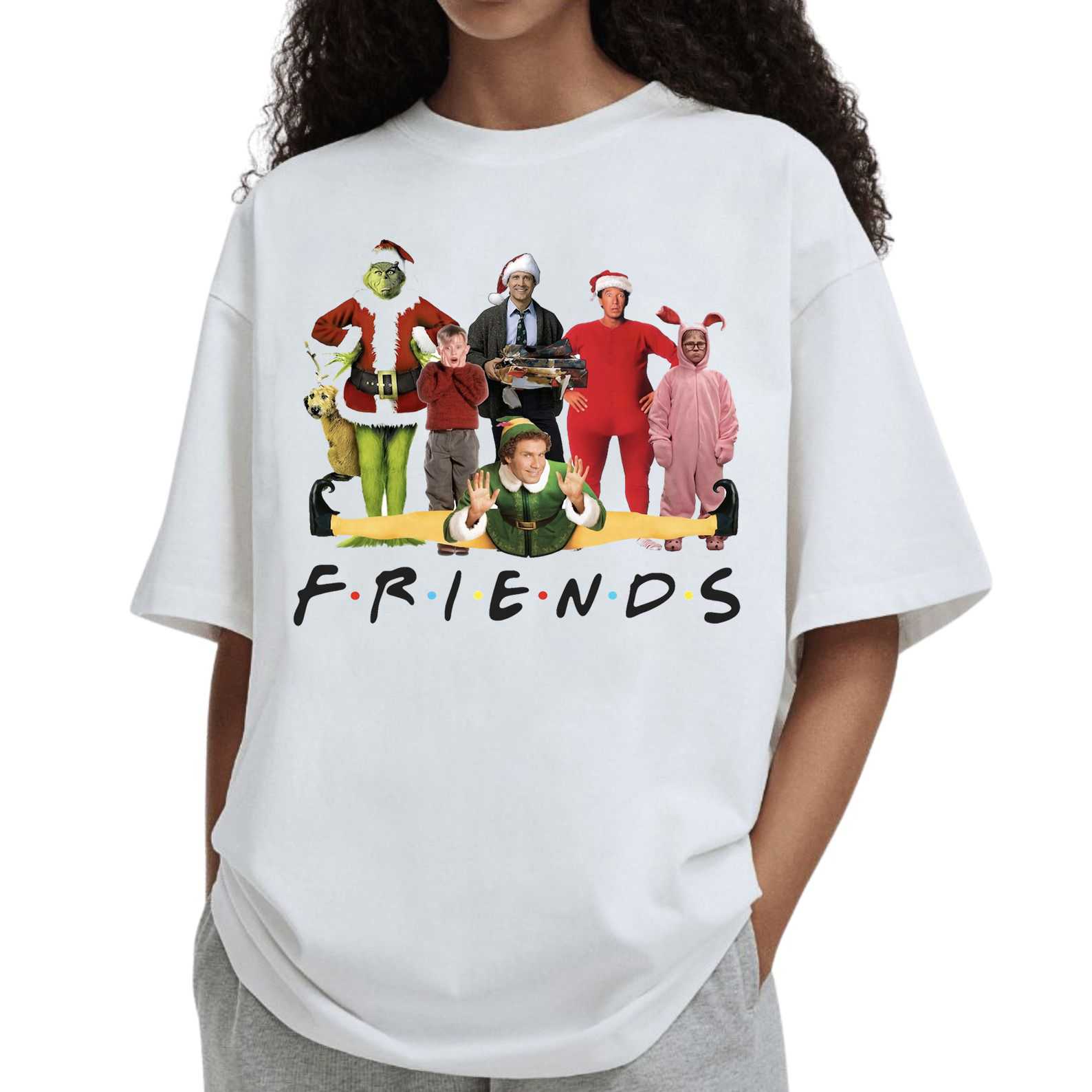Holiday Friends Tee – Iconic Christmas Movie Cast T Shirt
