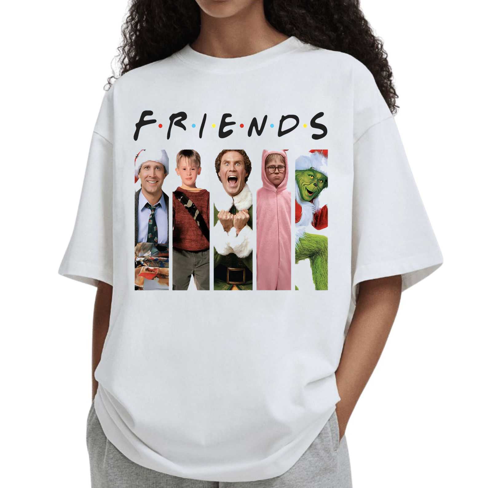 Holiday Friends Tee – Famous Christmas Movie Characters Shirt