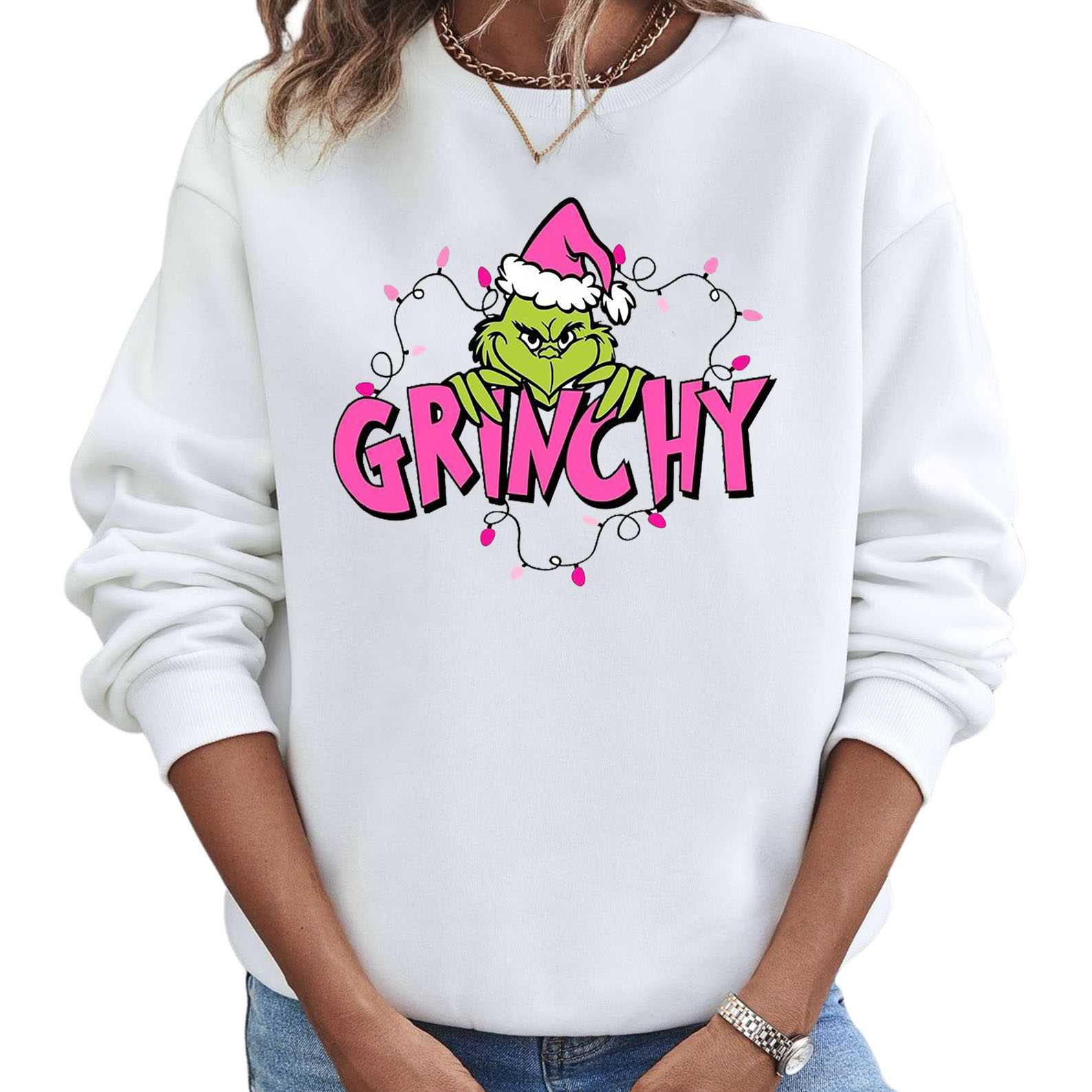 Grinchy Crewneck – Mischievous Holiday Vibes Sweatshirt