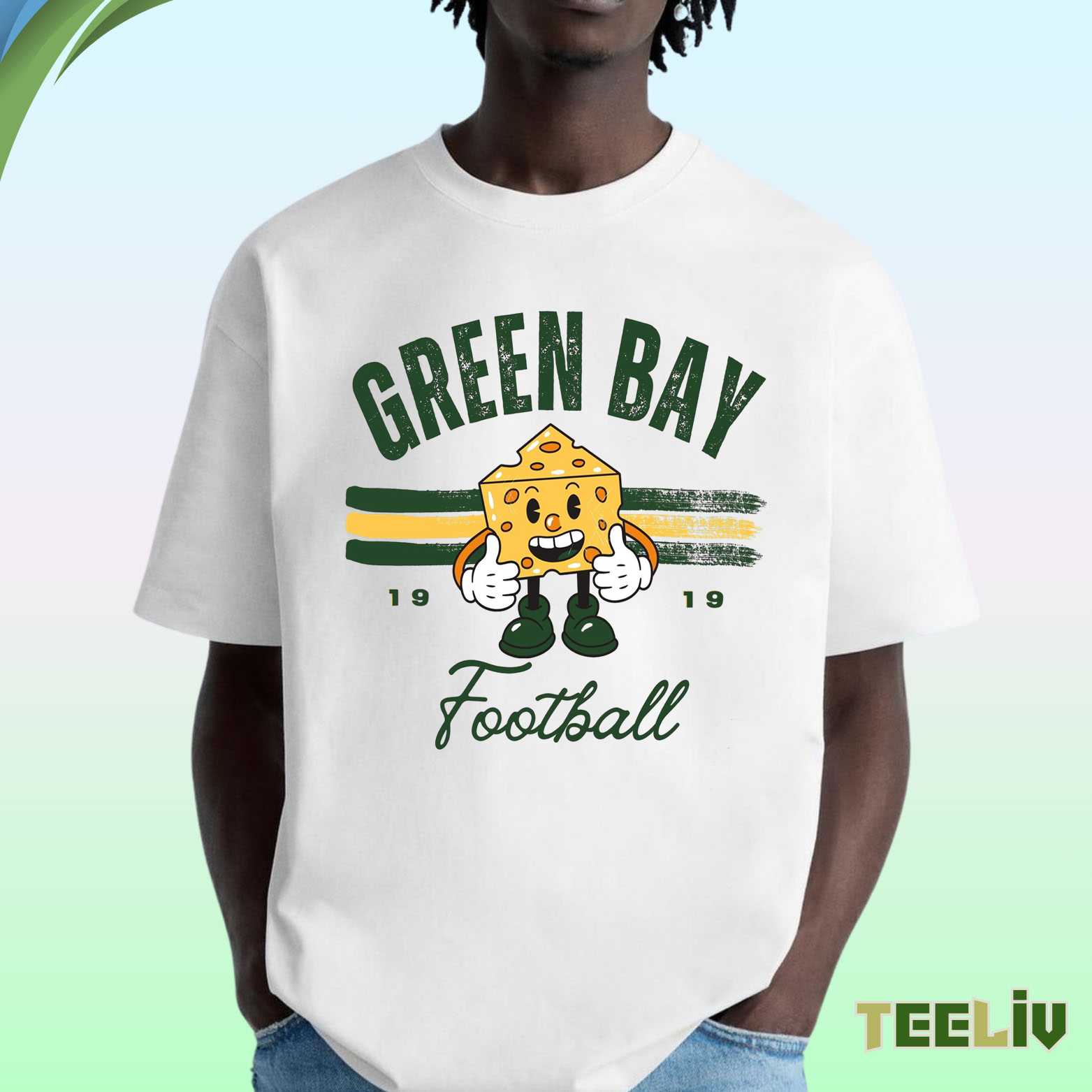 Green Bay Cheesehead Shirt - Classic Football Fan Mascot Tee