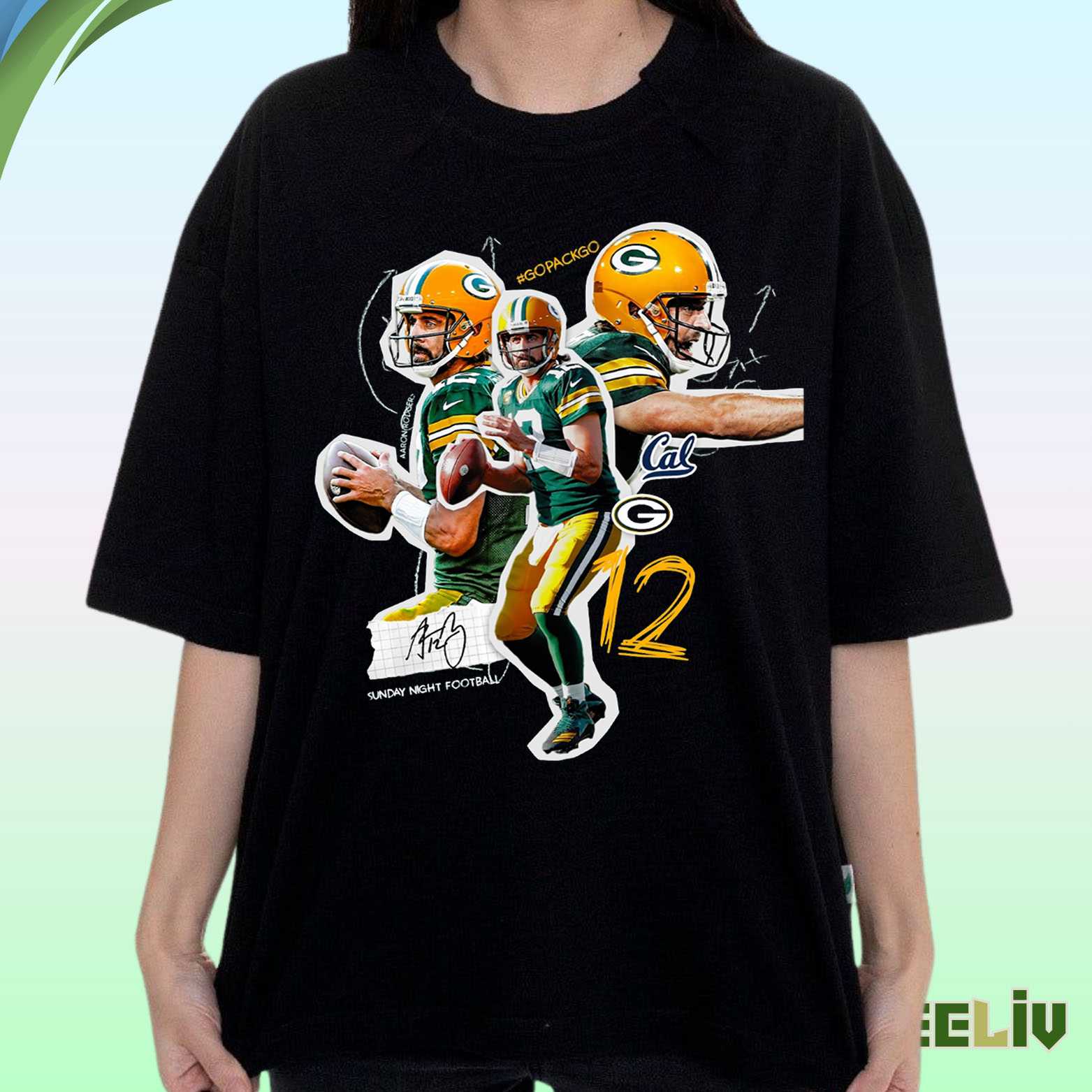 Aaron Rodgers Green Bay Packers Shirt – Nfl No12 Quarterback Tribute Tee