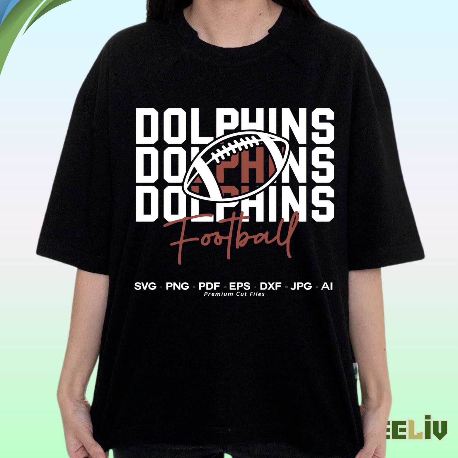 Miami Dolphins Football T Shirt - Nfl Fan Merch