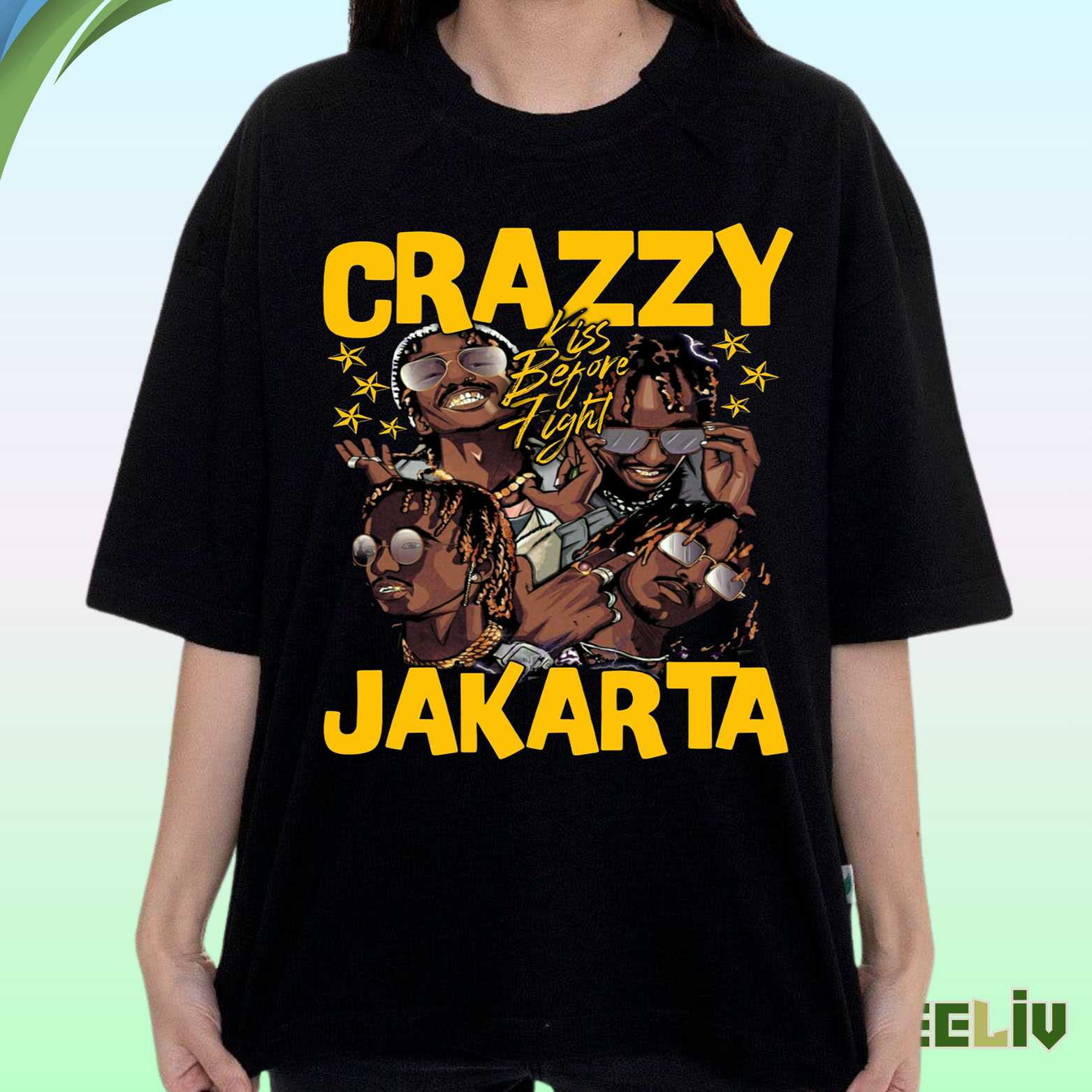 Crazzy Jakarta T Shirt - Kiss Before Fight