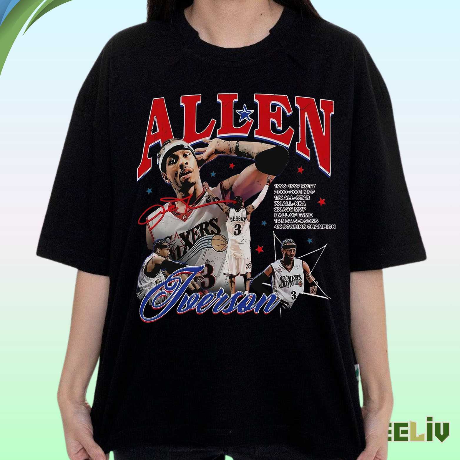 Allen Iverson Vintage T Shirt - Nba Fan Merch