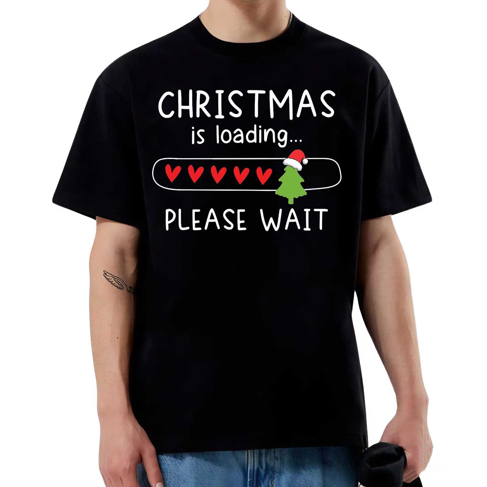 Christmas Loading Tee – Festive Anticipation Status Shirt