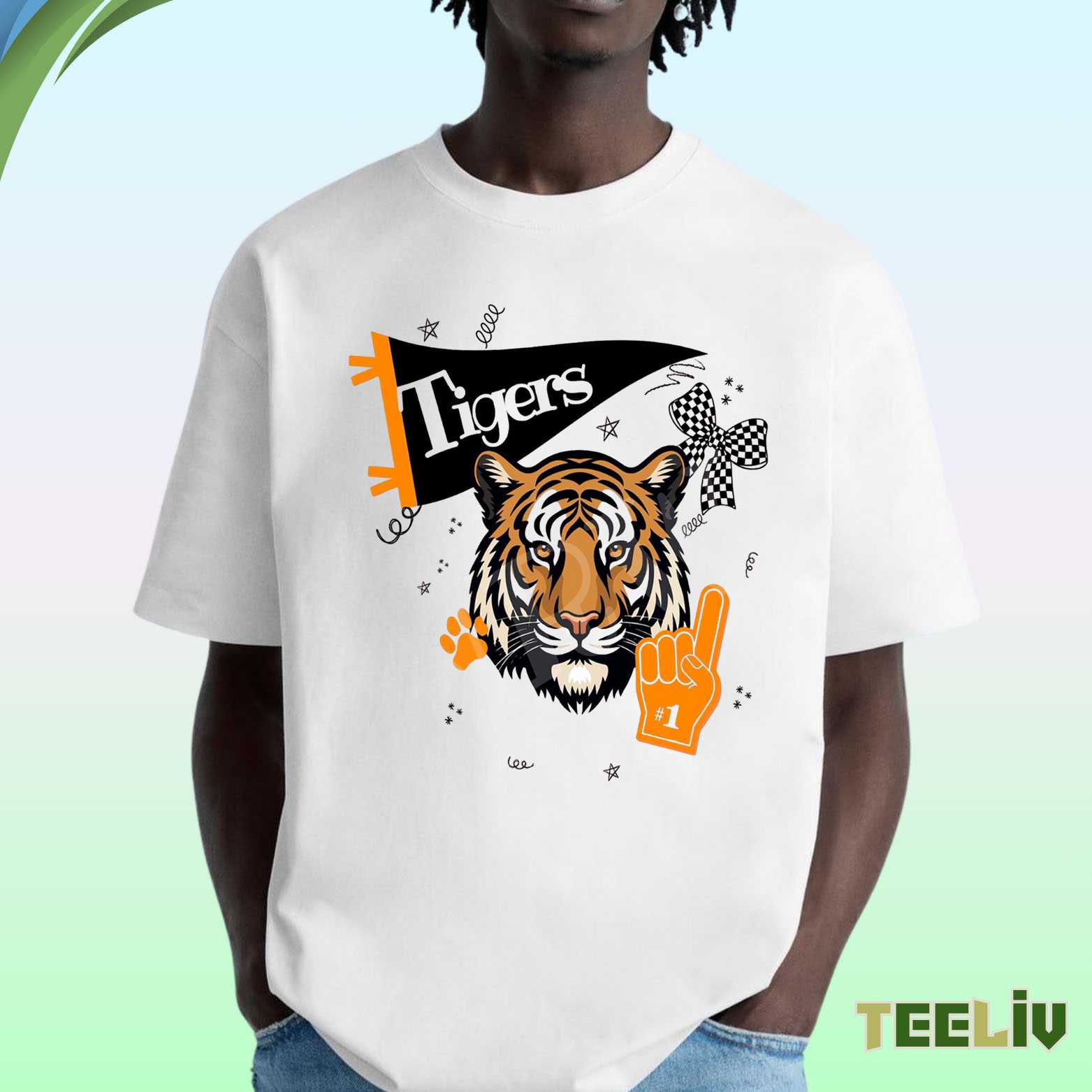 Tigers Mascot T Shirt - Sports Fan Merch