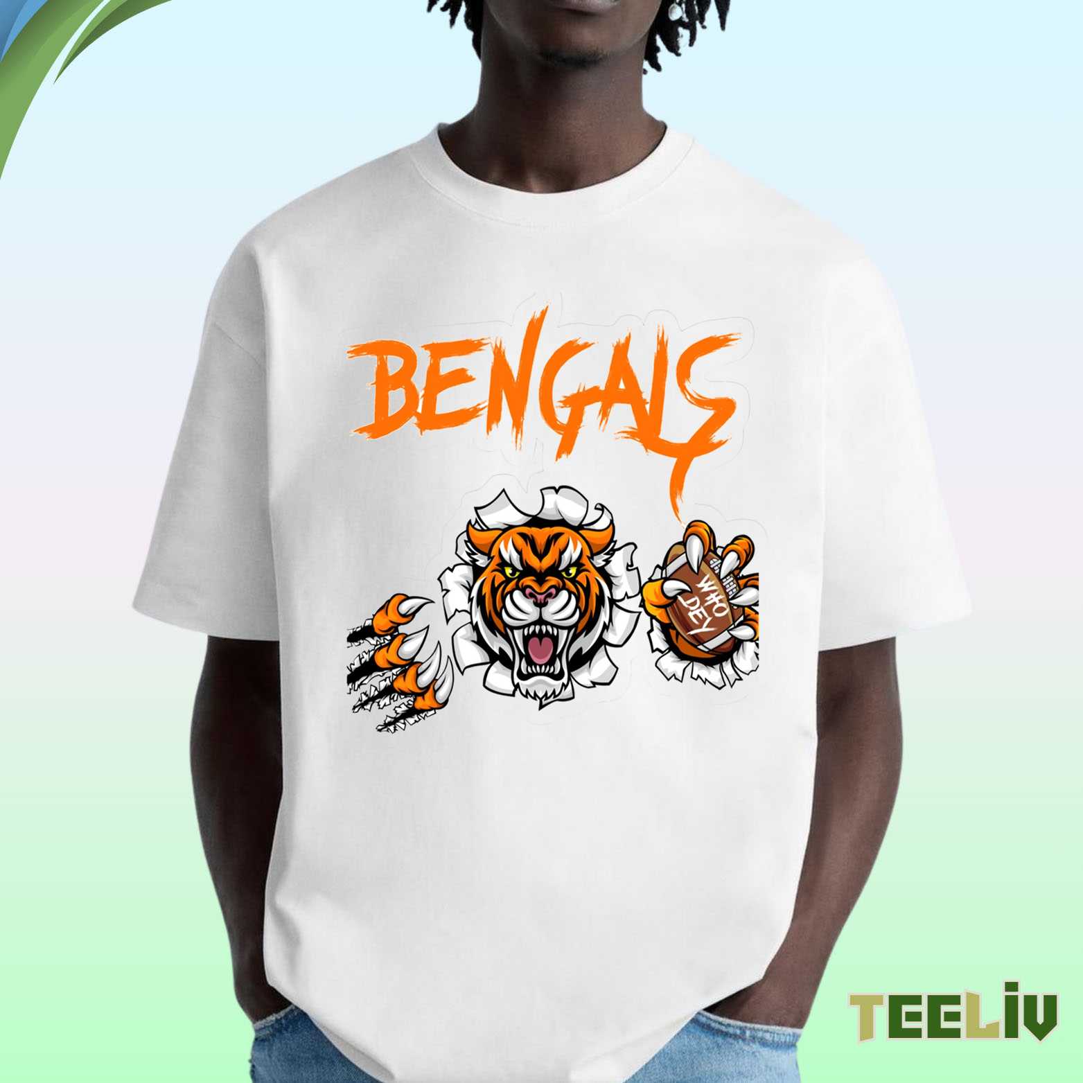 Cincinnati Bengals Claw Breakout Tee – Who Dey Energy