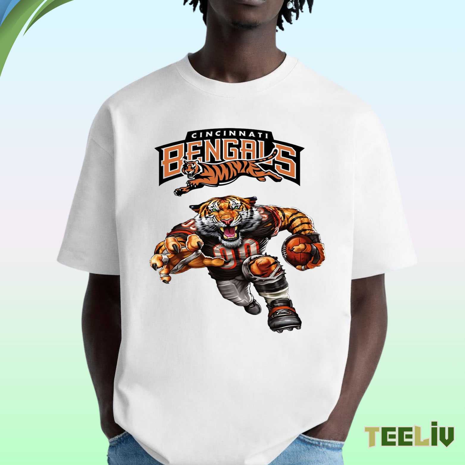 Cincinnati Bengals Charging Tiger Tee – Fierce Football Fan Shirt
