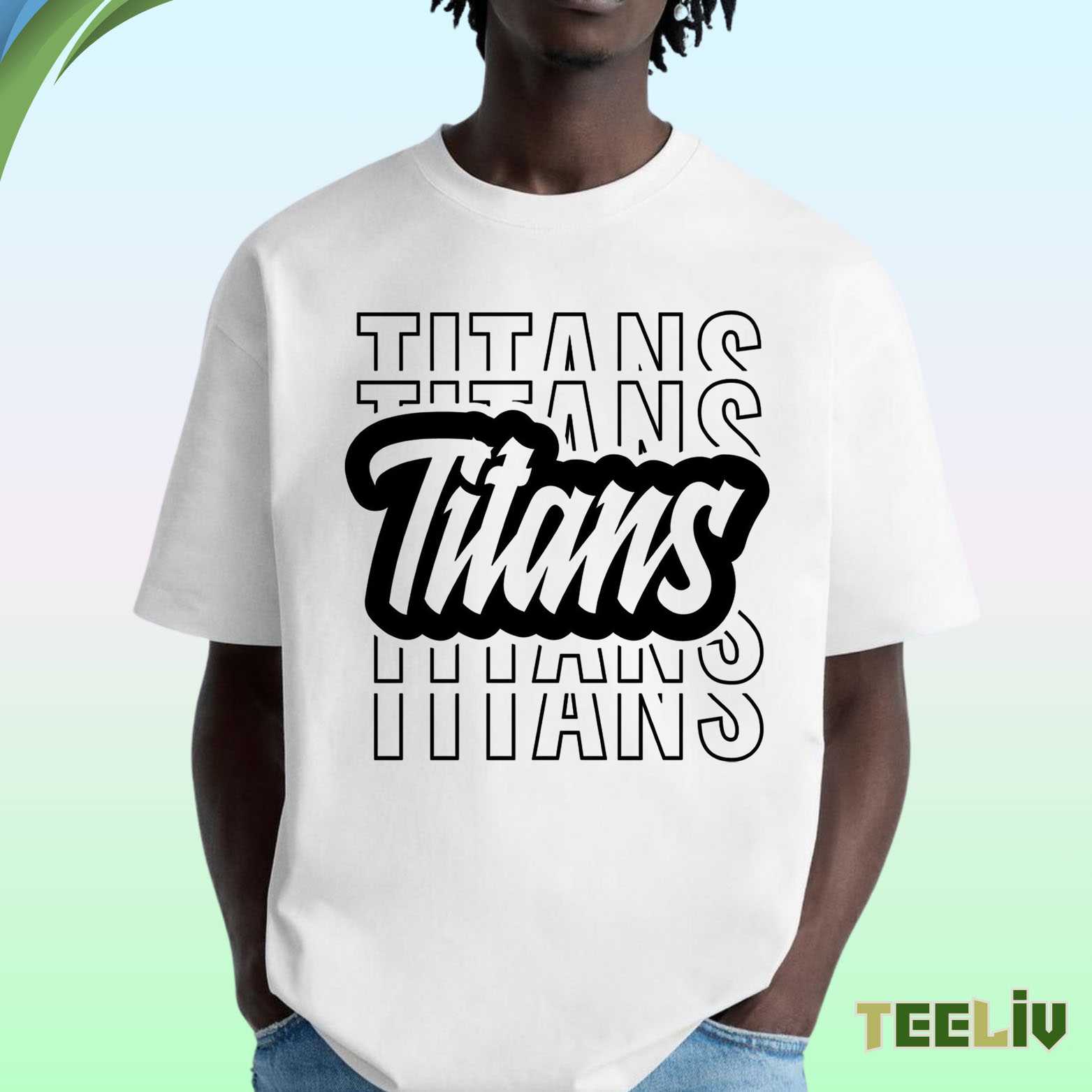 Tennessee Titans Bold Repeat T Shirt – Classic Fan Essential