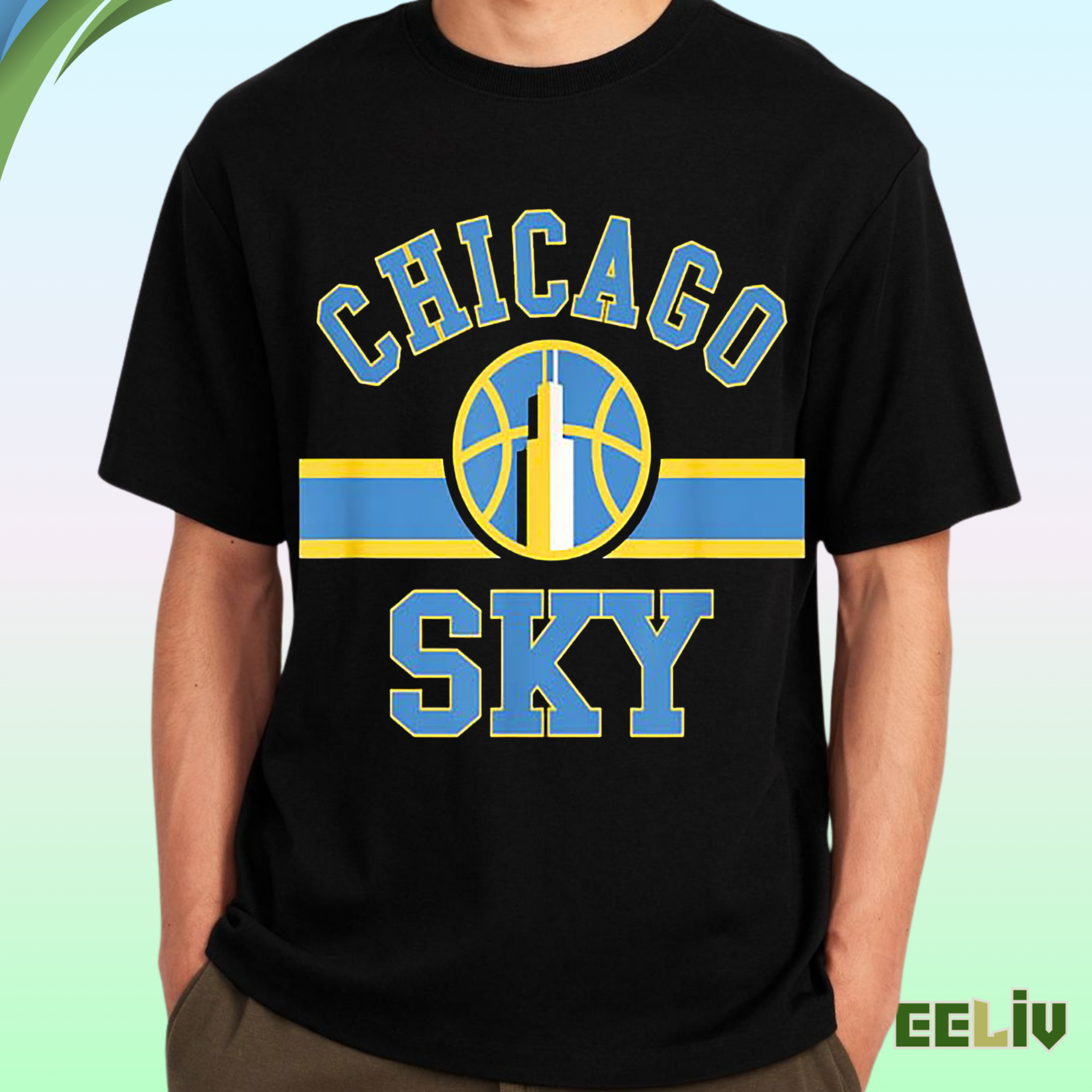 Chicago Sky Basketball Tshirt - Classic Wnba Team Graphic Tee For Fans