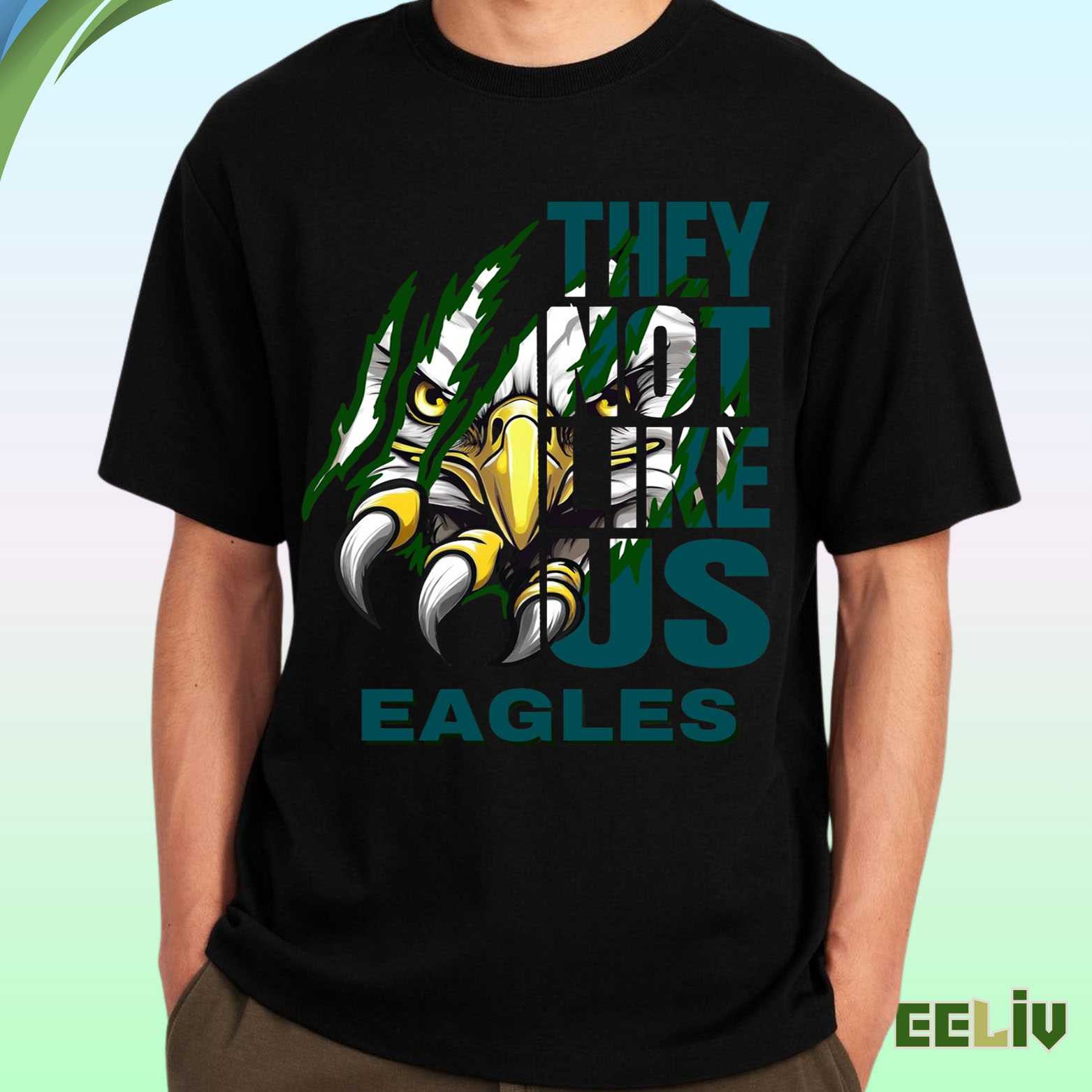 Philadelphia Eagles Fan Shirt – They Not Like Us Savage Eagle Claw Tee