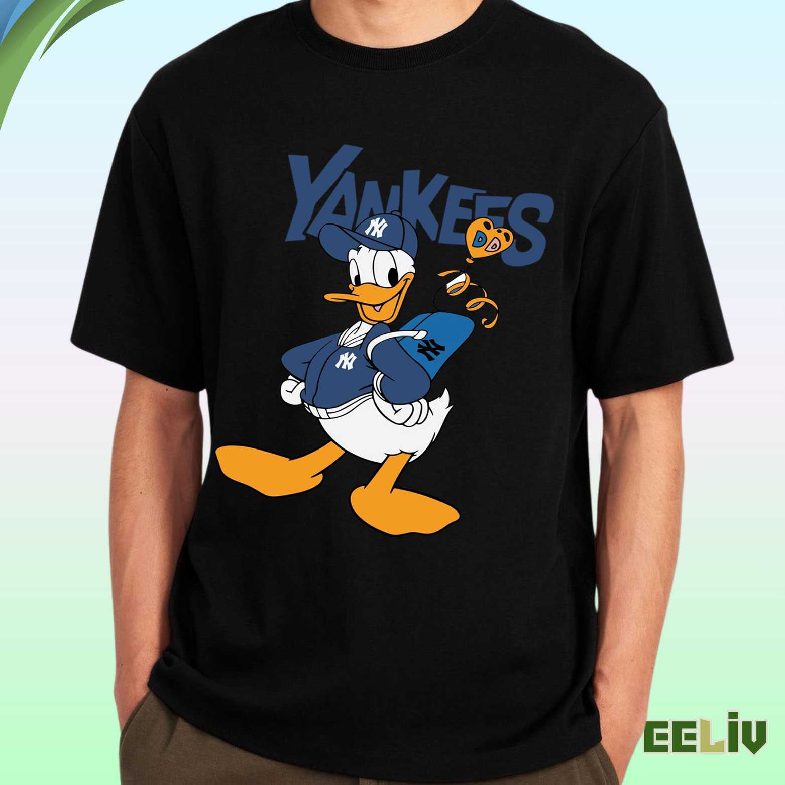 New York Yankees Fan Shirt – Donald Duck Baseball Streetwear Tribute Teeq