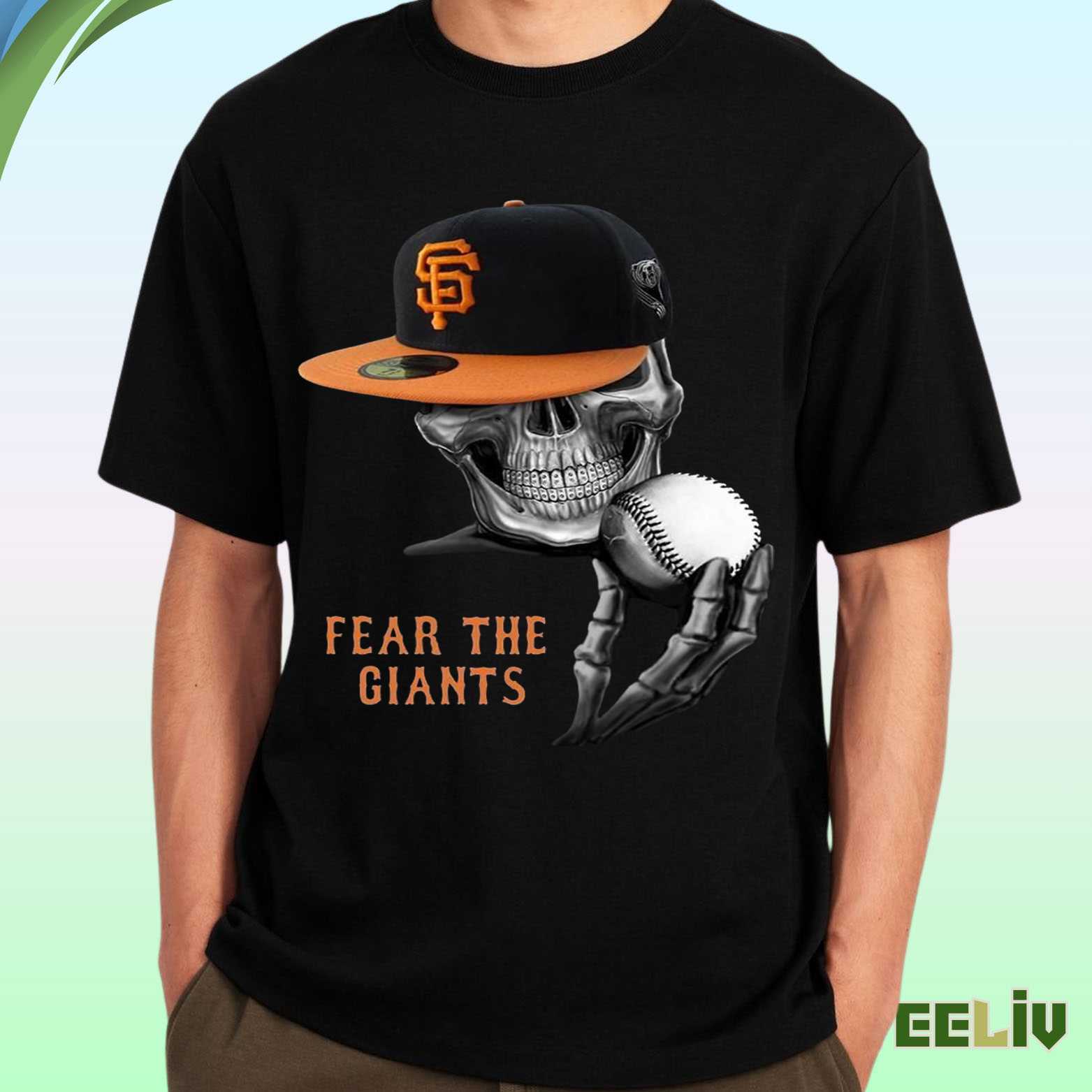 San Francisco Giants Shirt – Fear The Giants Skull Baseball Fan Tee