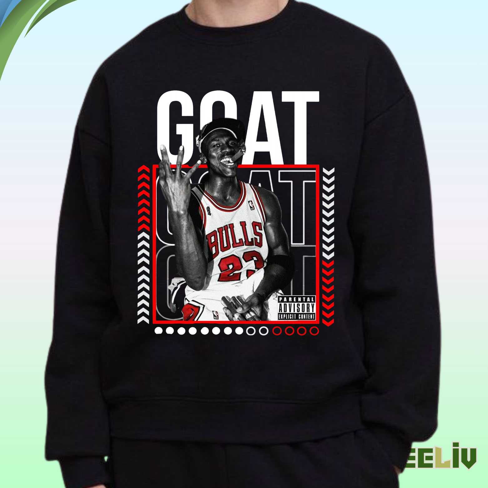 Goat Michael Jordan Bulls Sweatshirt – Iconic Basketball Legend Tee