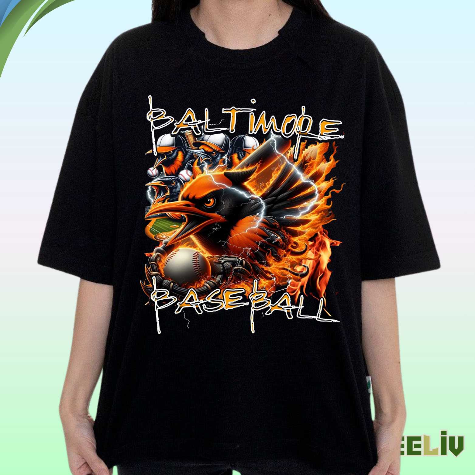 Baltimore Baseball Shirt – Fierce Firebird Graphic Tee