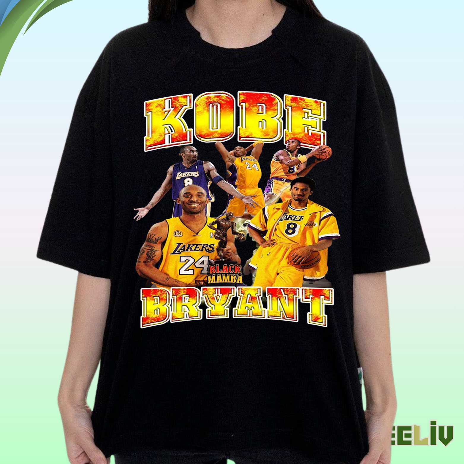Kobe Bryant Lakers Shirt – Nba Black Mamba Tribute Tee
