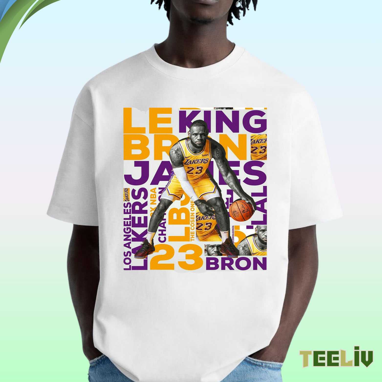 Lebron James Lakers Shirt – King 23 Basketball Legend Tribute Tee