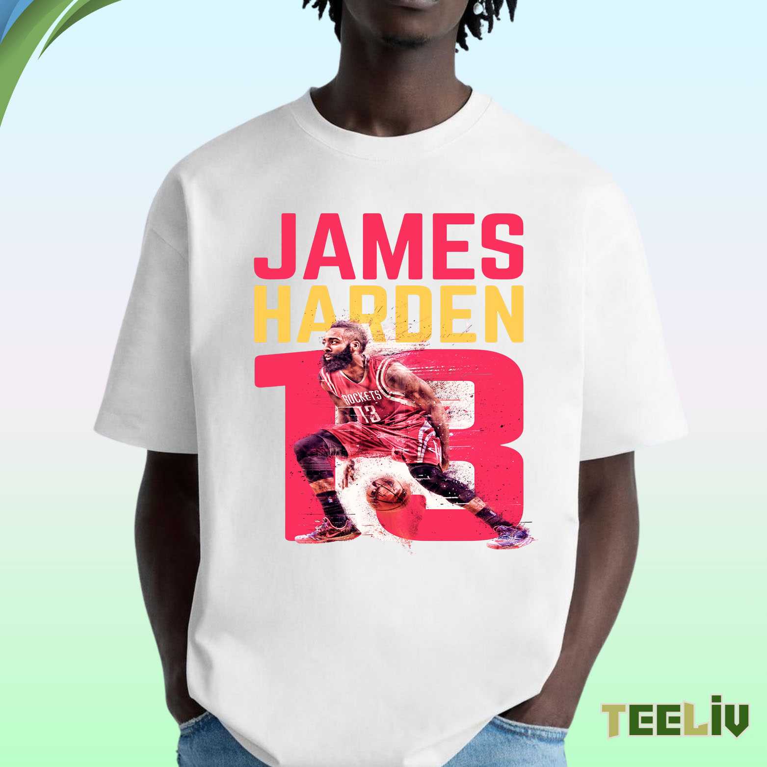 James Harden Rockets Tee – No13 Basketball Mastermind Tribute Shirt