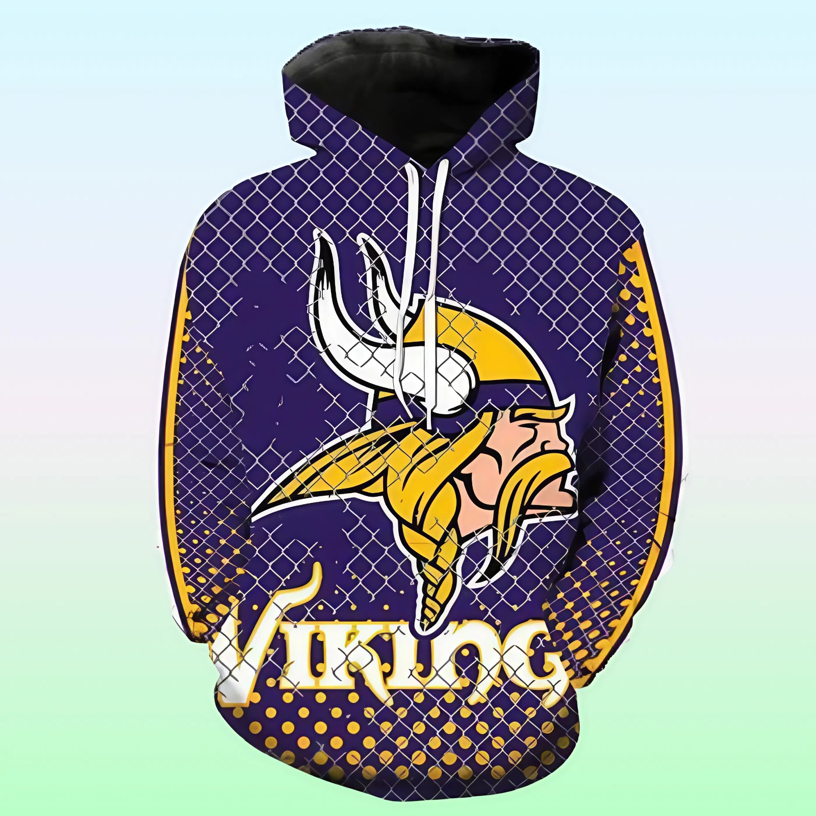 Minnesota Vikings 3d Flame Hoodie – Bold Game Day Pullover Jacket