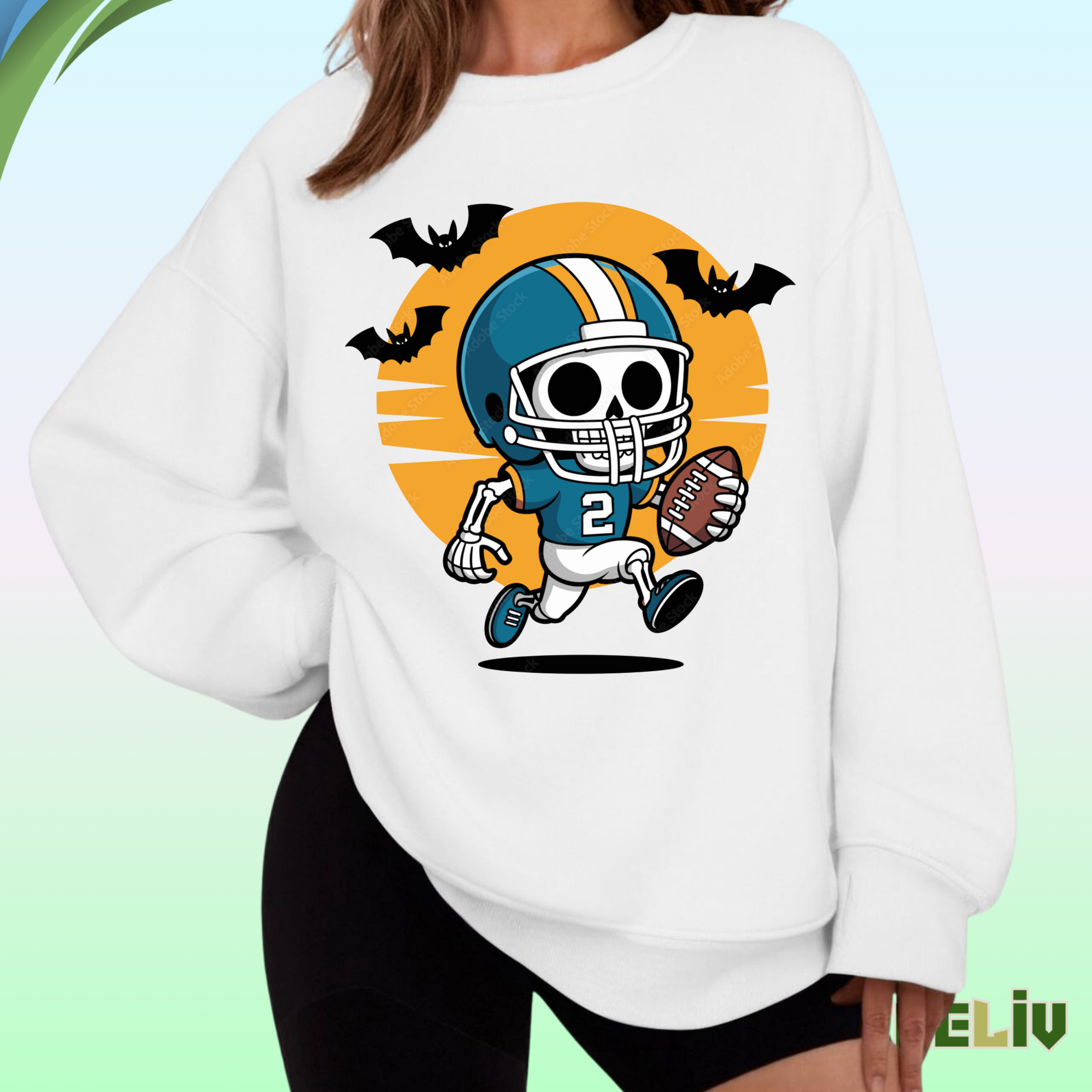 Haunted Touchdown Tee - Halloween Football Edition
