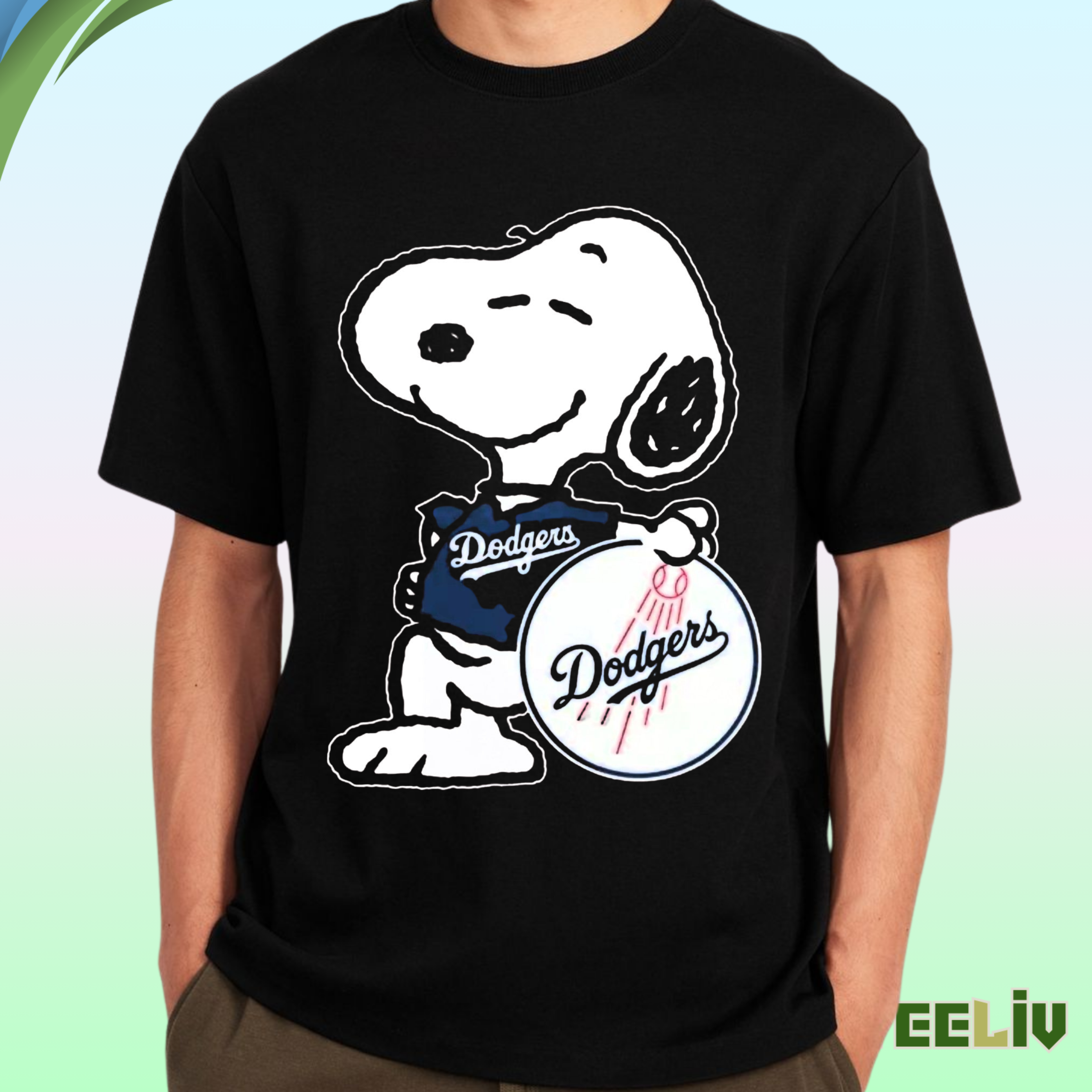 Snoopy Dodgers Pride Tee - Chill & Classic Mlb