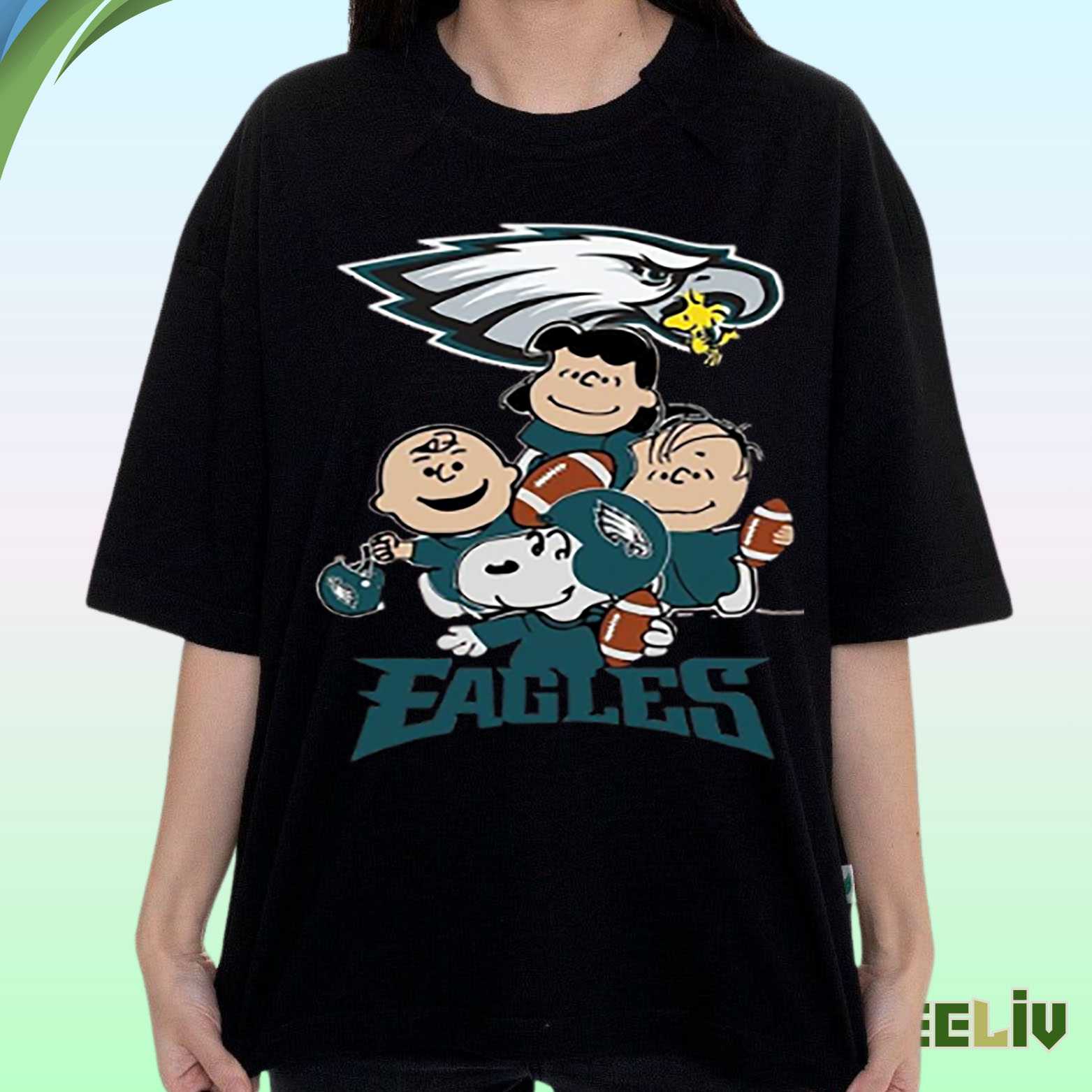 Peanuts X Philadelphia Eagles T Shirt – Classic Cartoon Football Fan Graphic Tee