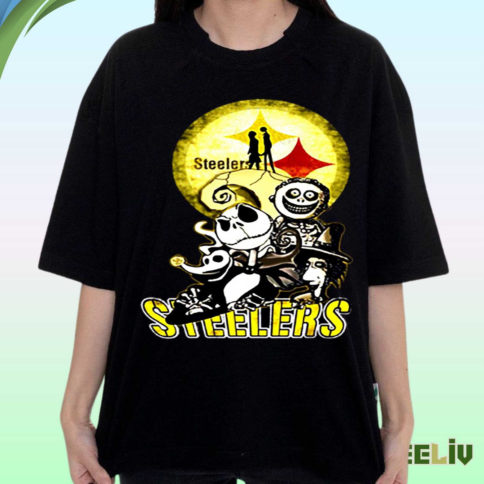 Pittsburgh Steelers T Shirt – Halloween Nightmare Fan Tee