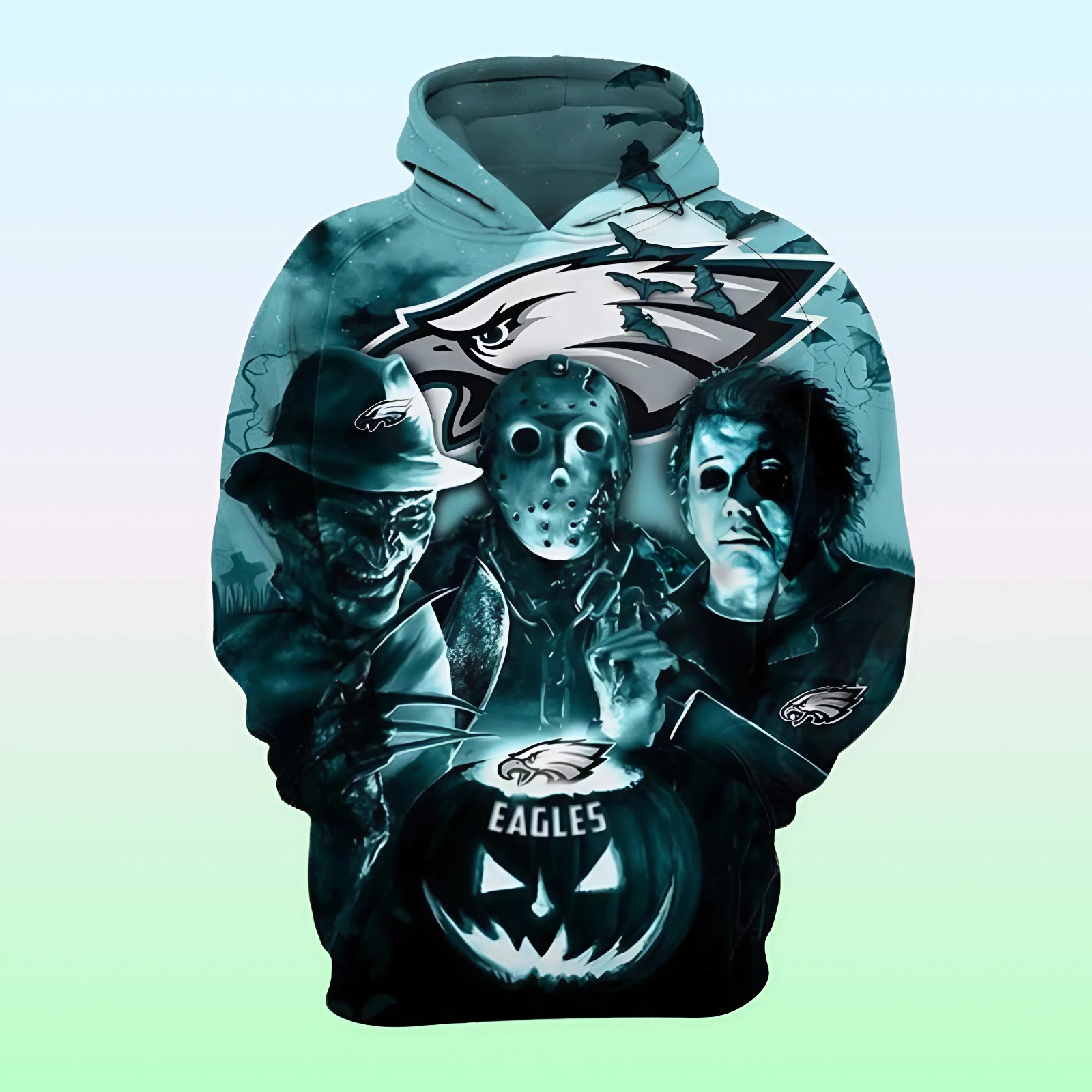 Philadelphia Eagles Hoodie – Halloween Horror Fan Edition