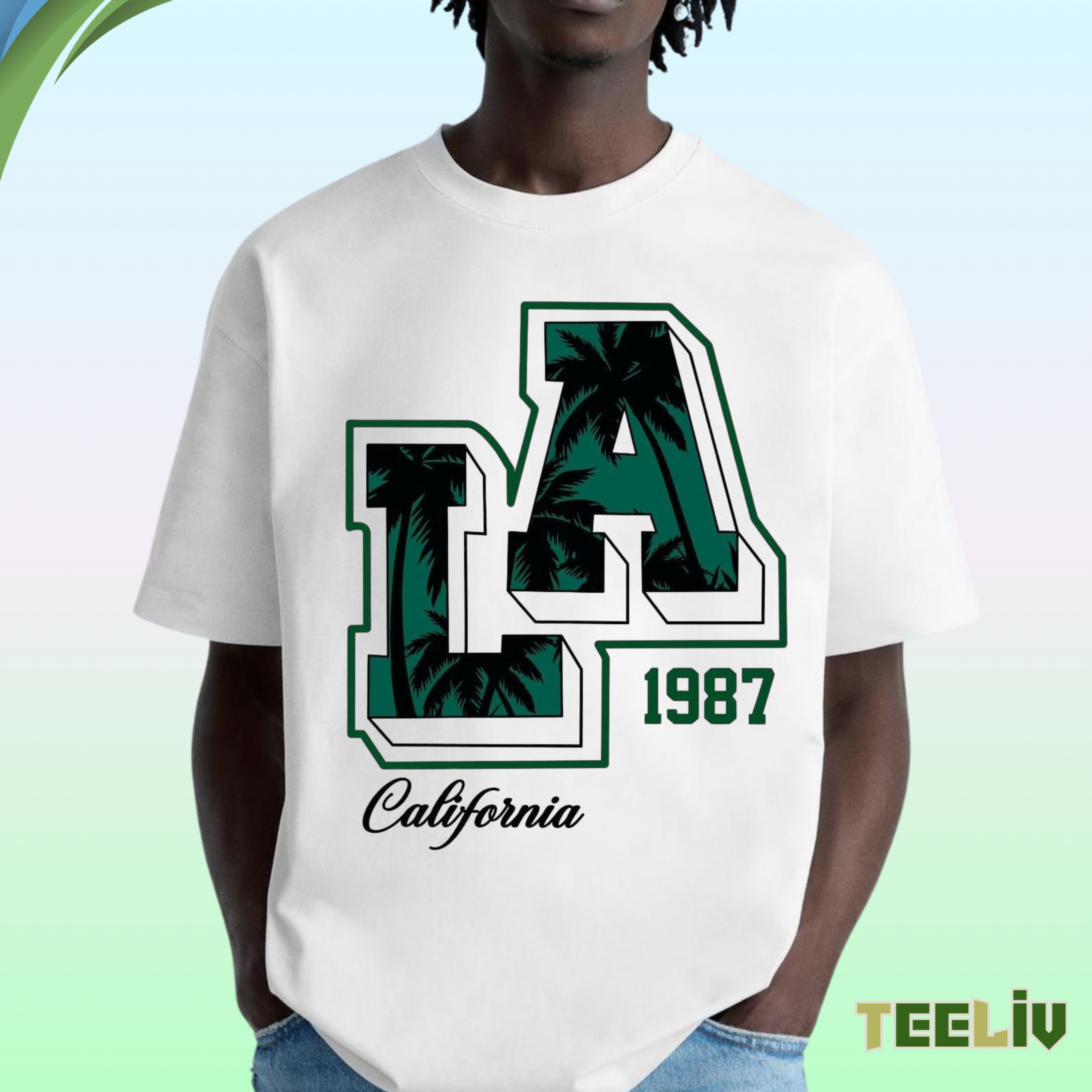 La California 1987 Shirt - Retro Palm Tree West Coast Tee