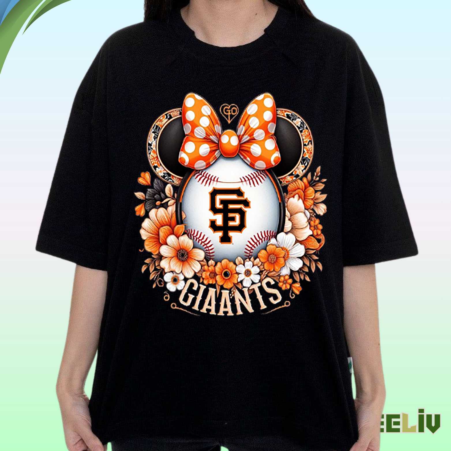 San Francisco Giants – Minnie Bow Baseball T Shirt