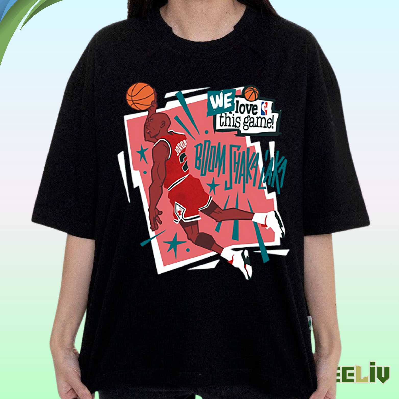 Michael Jordan T Shirt – Retro Dunk Boom Shakalaka Graphic Tee