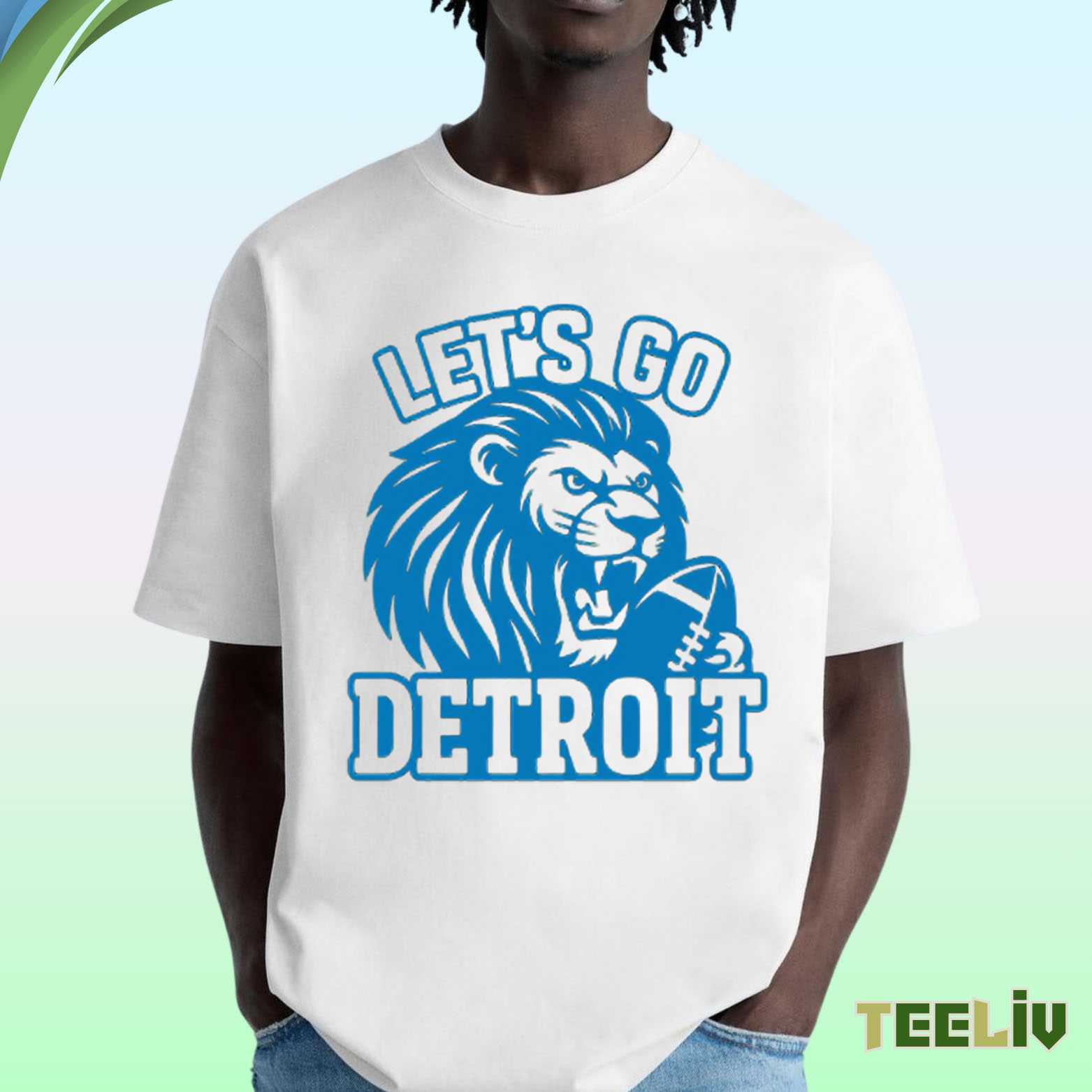 Detroit Lions Roaring Spirit – Game Day T Shirt