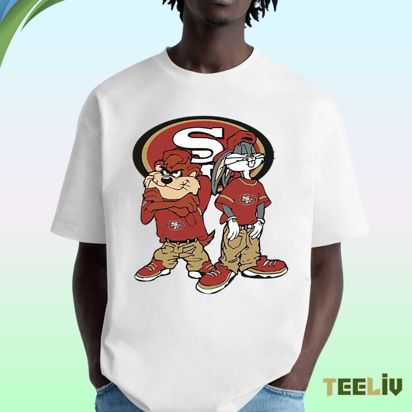 Looney Tunes 49ers Street Style – Retro Fan T Shirt
