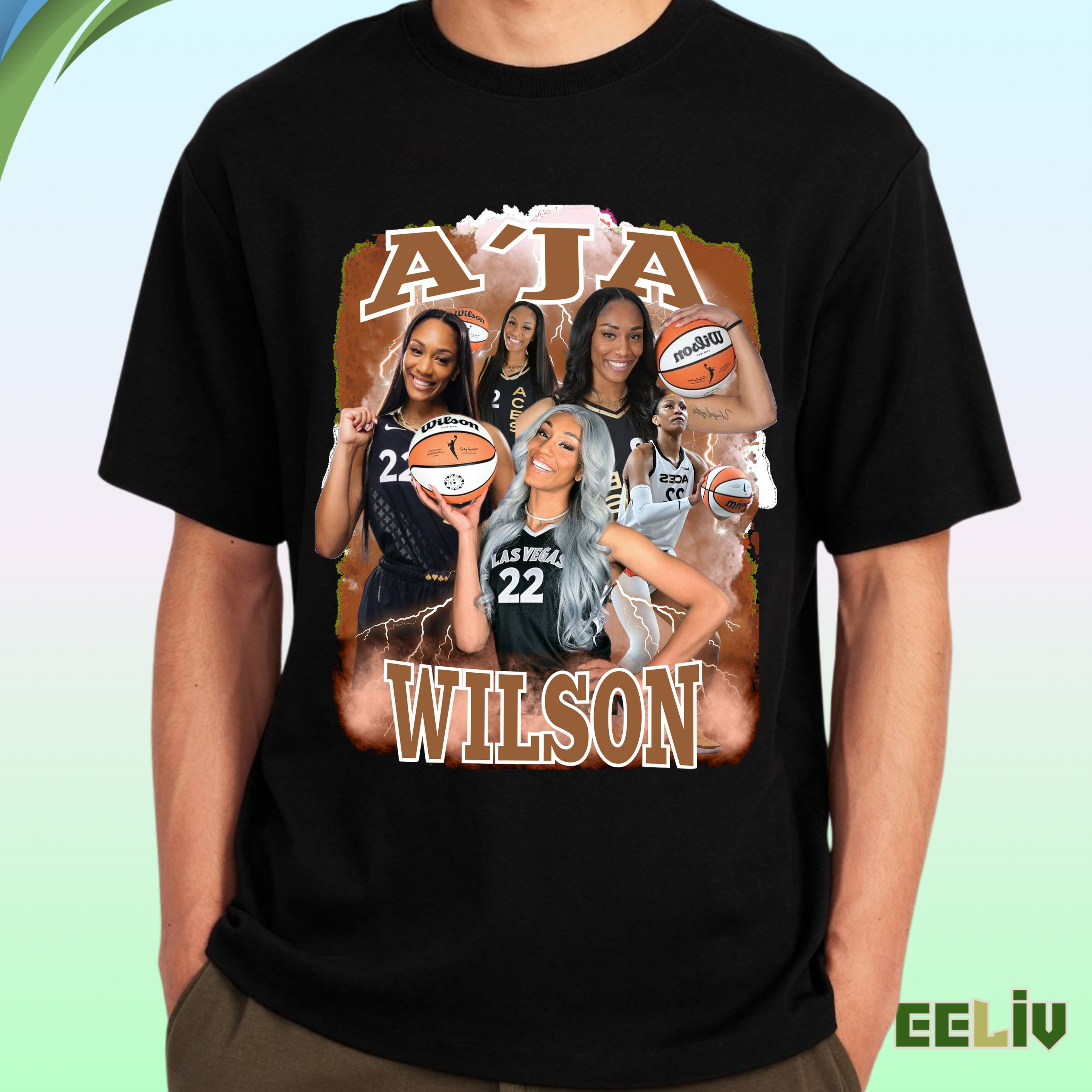 A’ja Wilson Basketball Tshirt - Las Vegas Aces Superstar Tribute Tee