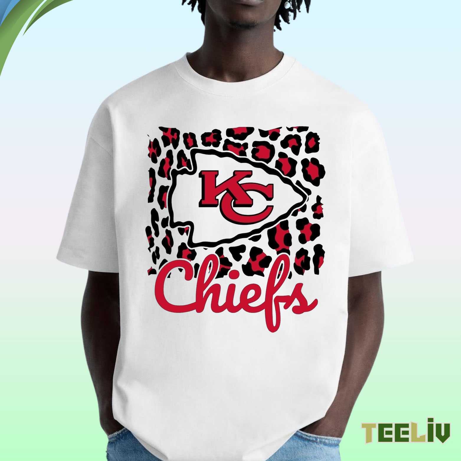Leopard Print Arrowhead Tee - Kansas City Chiefs Fan Shirt
