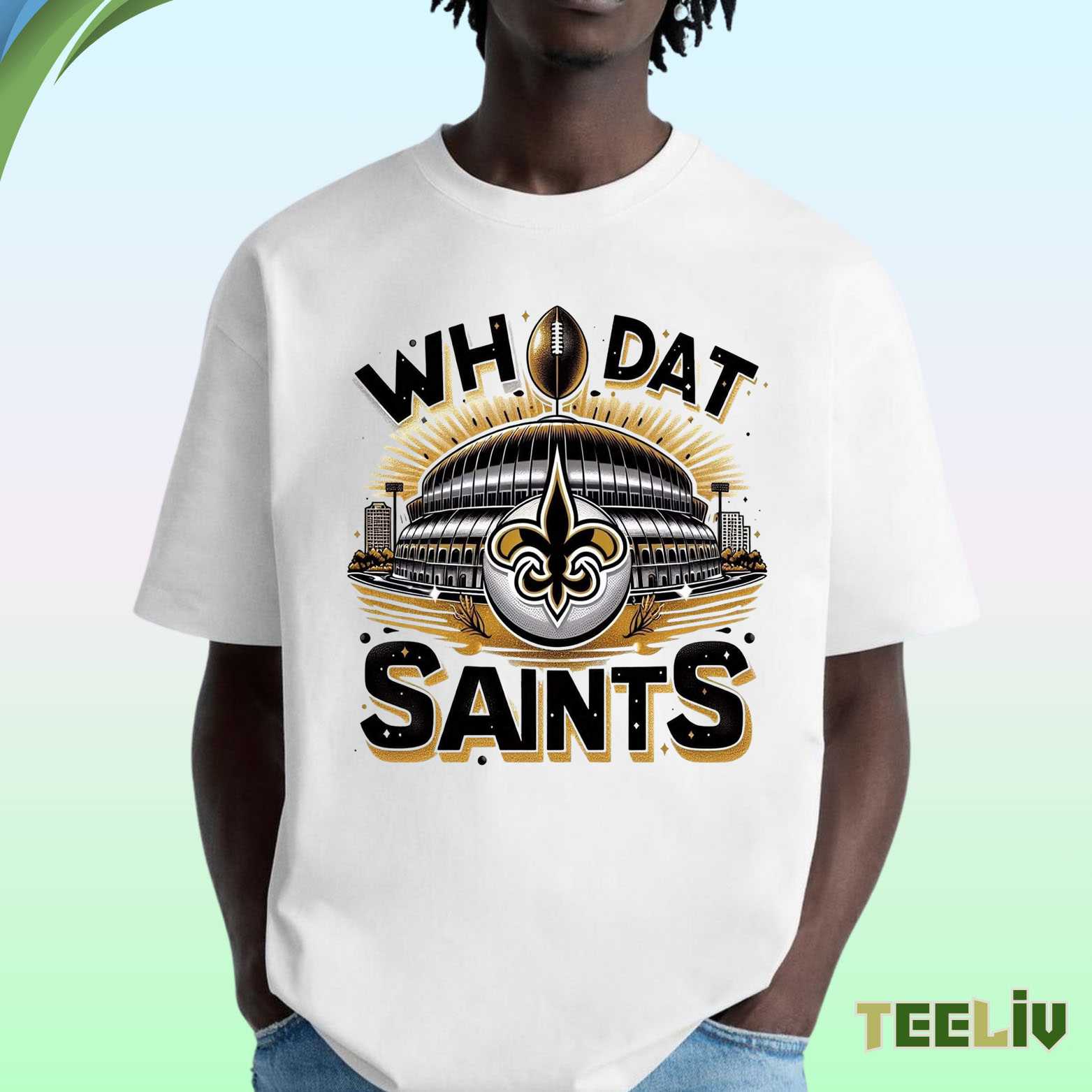 Who Dat Stadium Graphic Tee - New Orleans Saints Fanwear