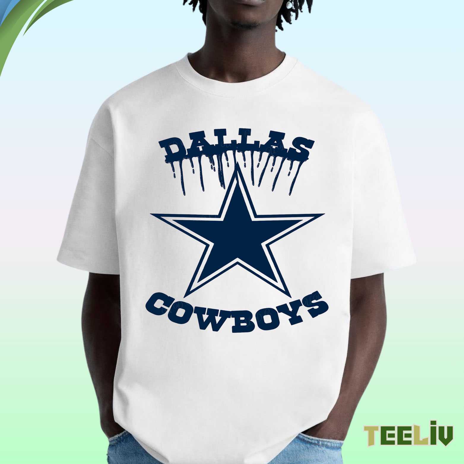 Dallas Cowboys Star Graphic Tee -Dallas Cowboys Fan Cheer T Shirt