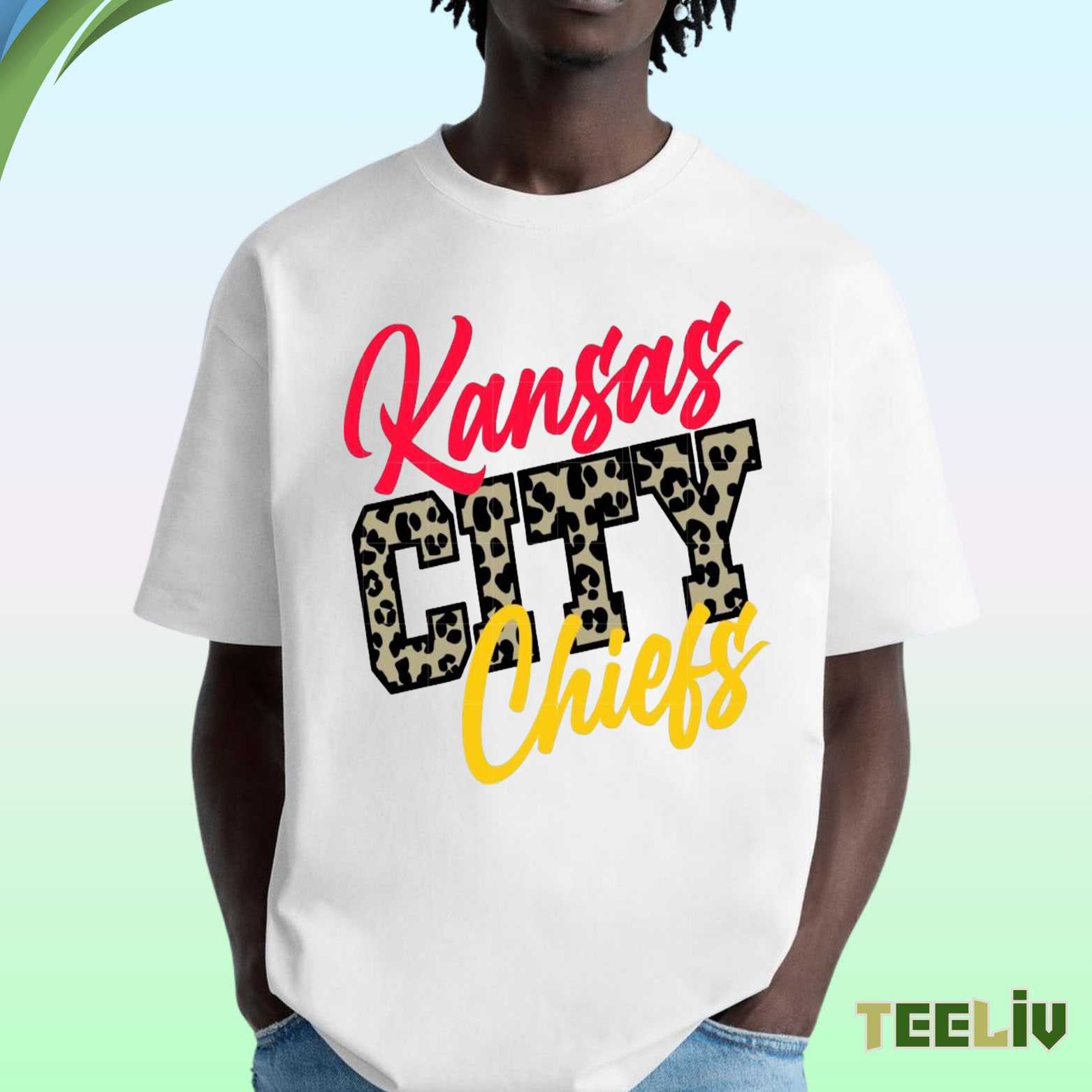 Leopard Print City Tee - Kansas City Chiefs Fan Shirt