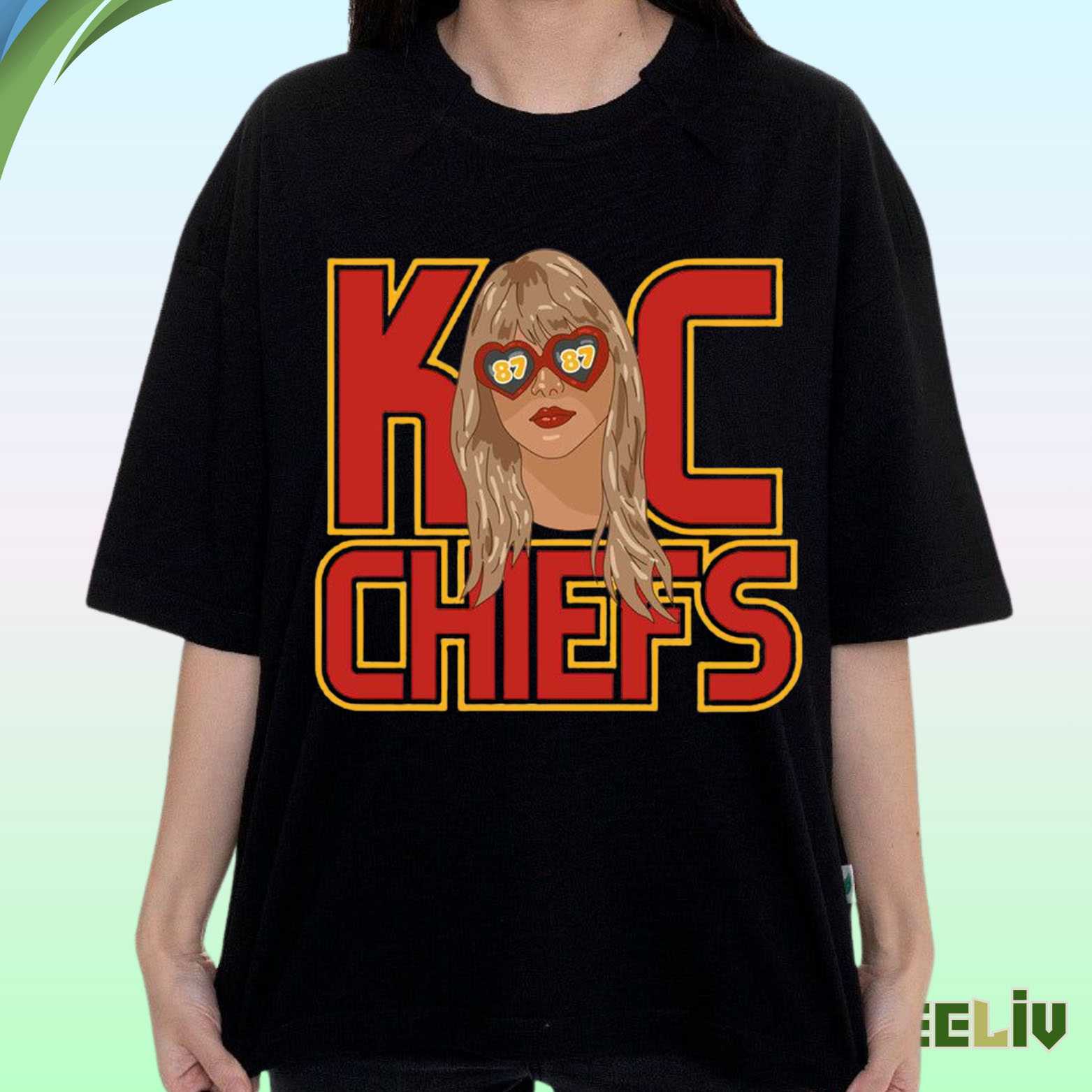 Kc Chiefs Fan Graphic Tee – Retro Pop Art Football Spirit Shirt