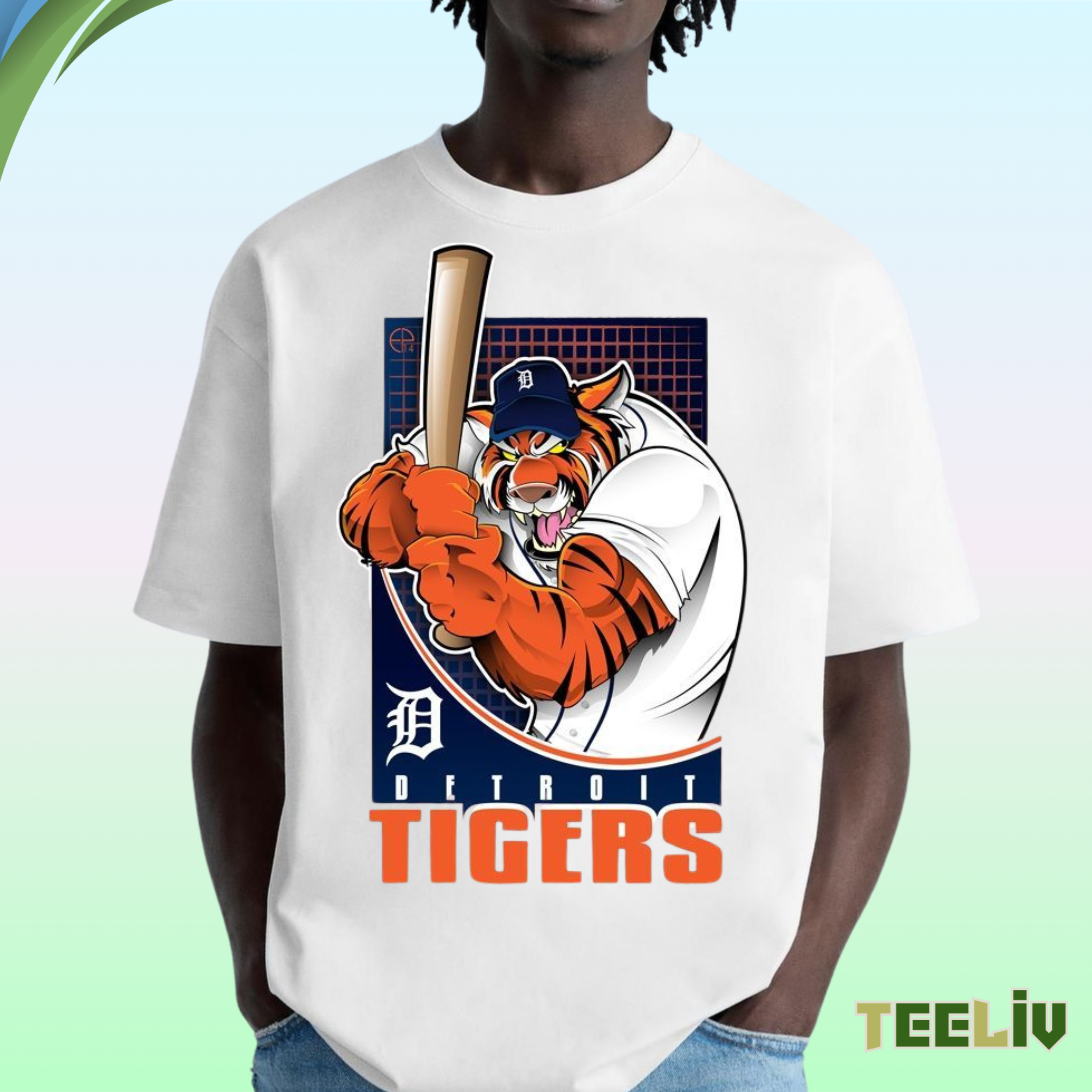 Detroit Tigers Baseball T Shirt - Fierce Mascot Swing & Classic Mlb Team Spirit Tee