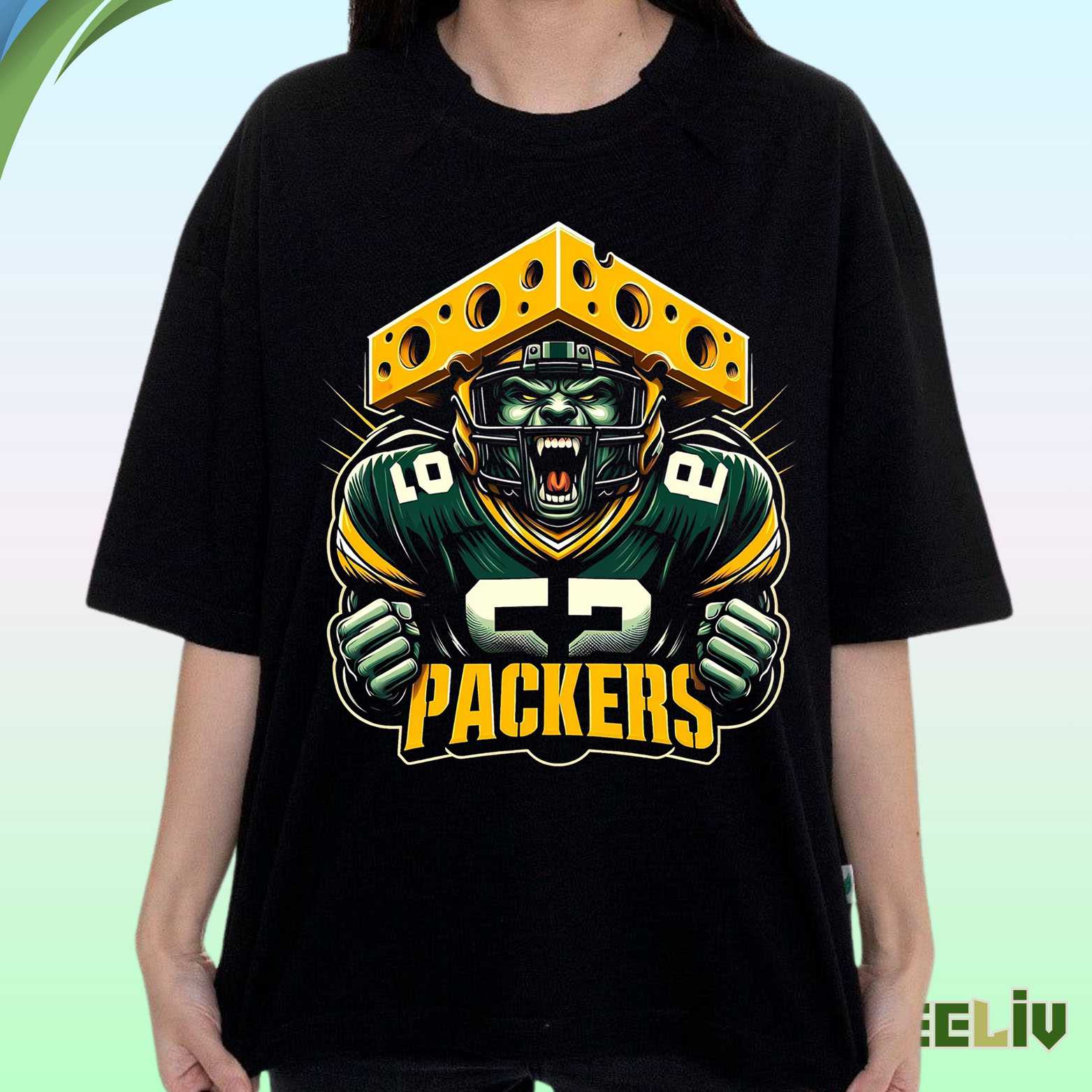 Green Bay Packers Cheesehead T Shirt – Bold Nfl Football Fan Tee